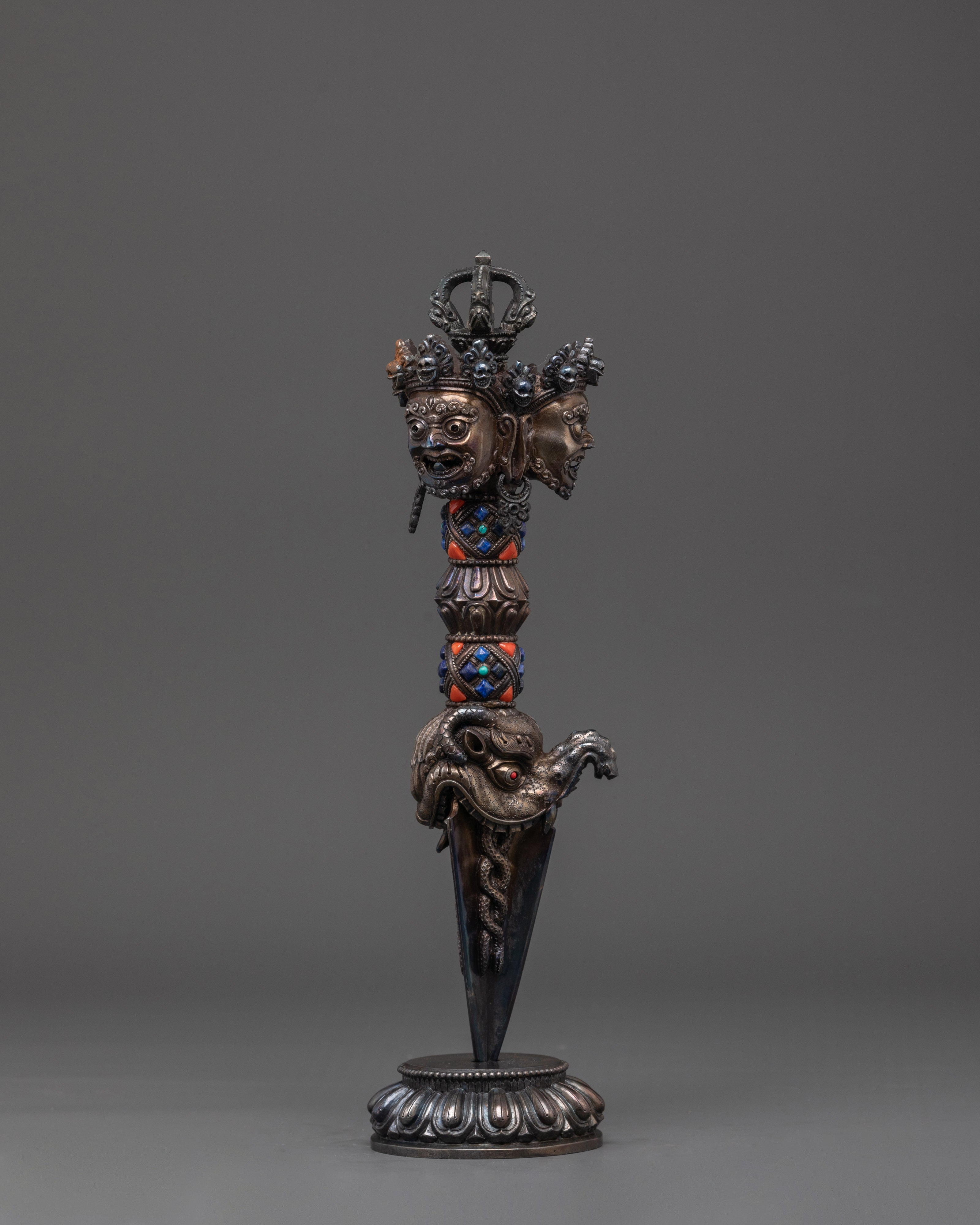 Handcrafted Tantric Phurba Dagger | Powerful Spiritual Symbol for Transformation