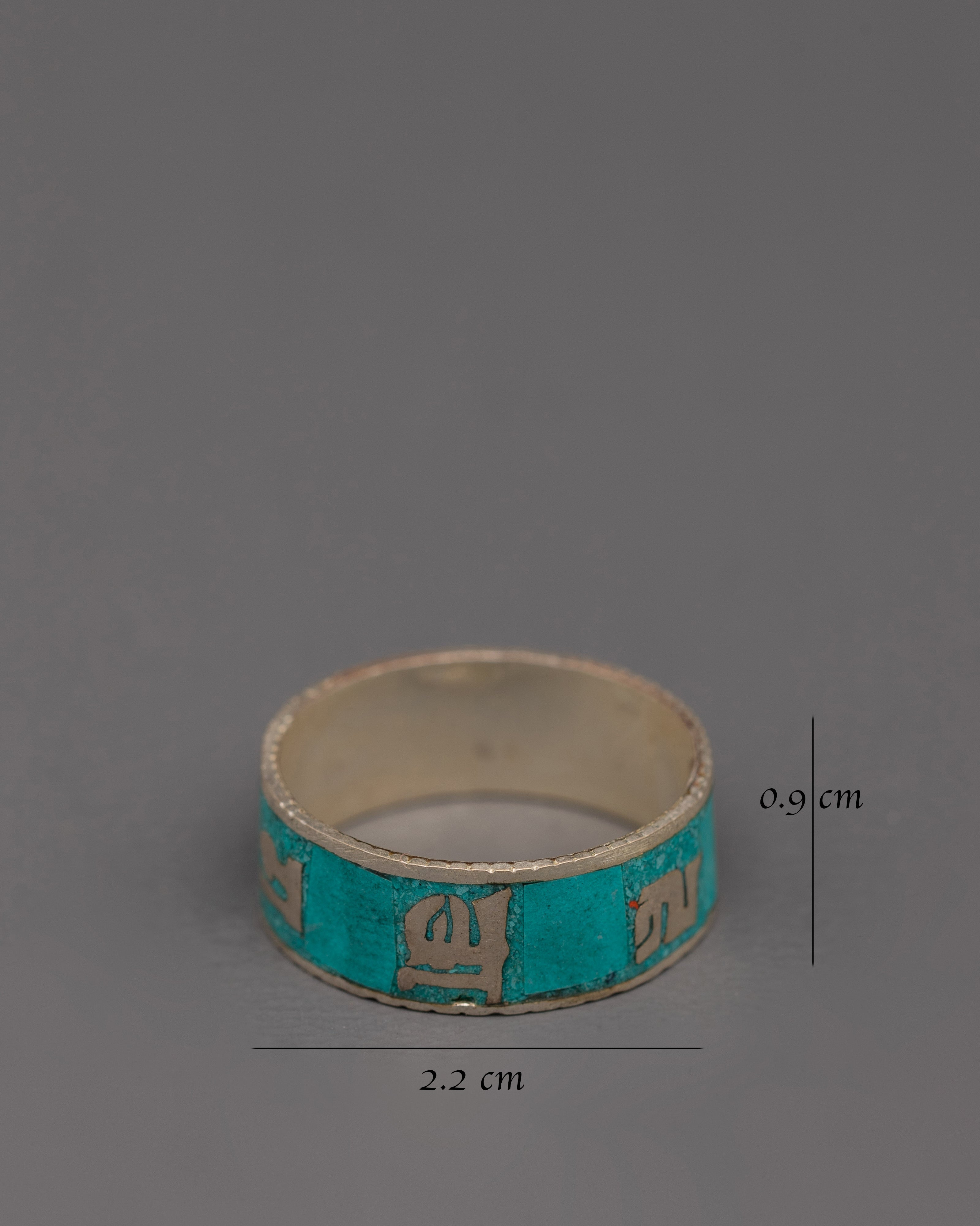 Handcrafted Turquoise Inlaid Ring | Boho Chakra Accessory