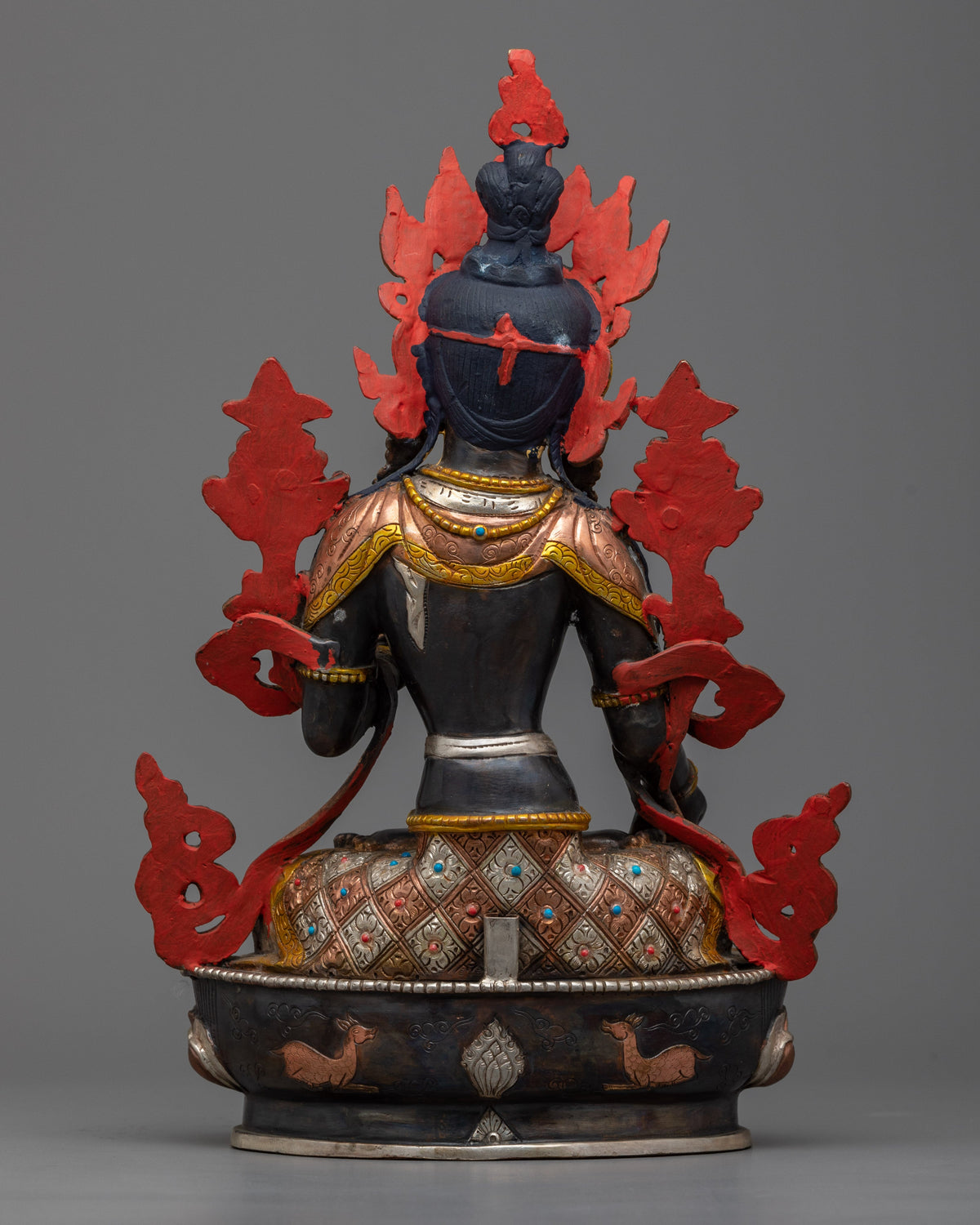 Elegant 14.5" White Tara Goddess Buddhism | Embrace the Compassionate Spirit of Tara Statue