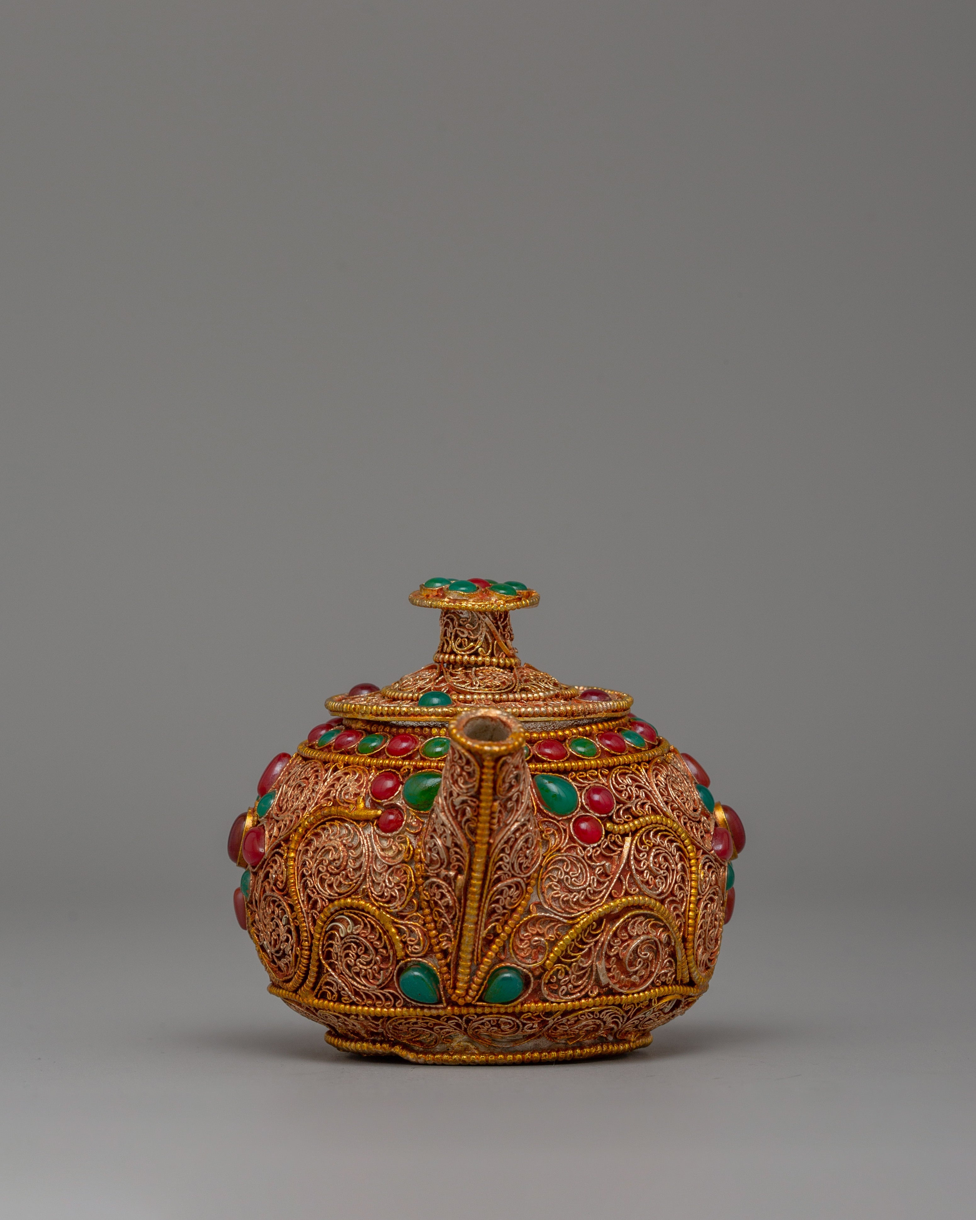 Tibetan Gold-Plated Teapot