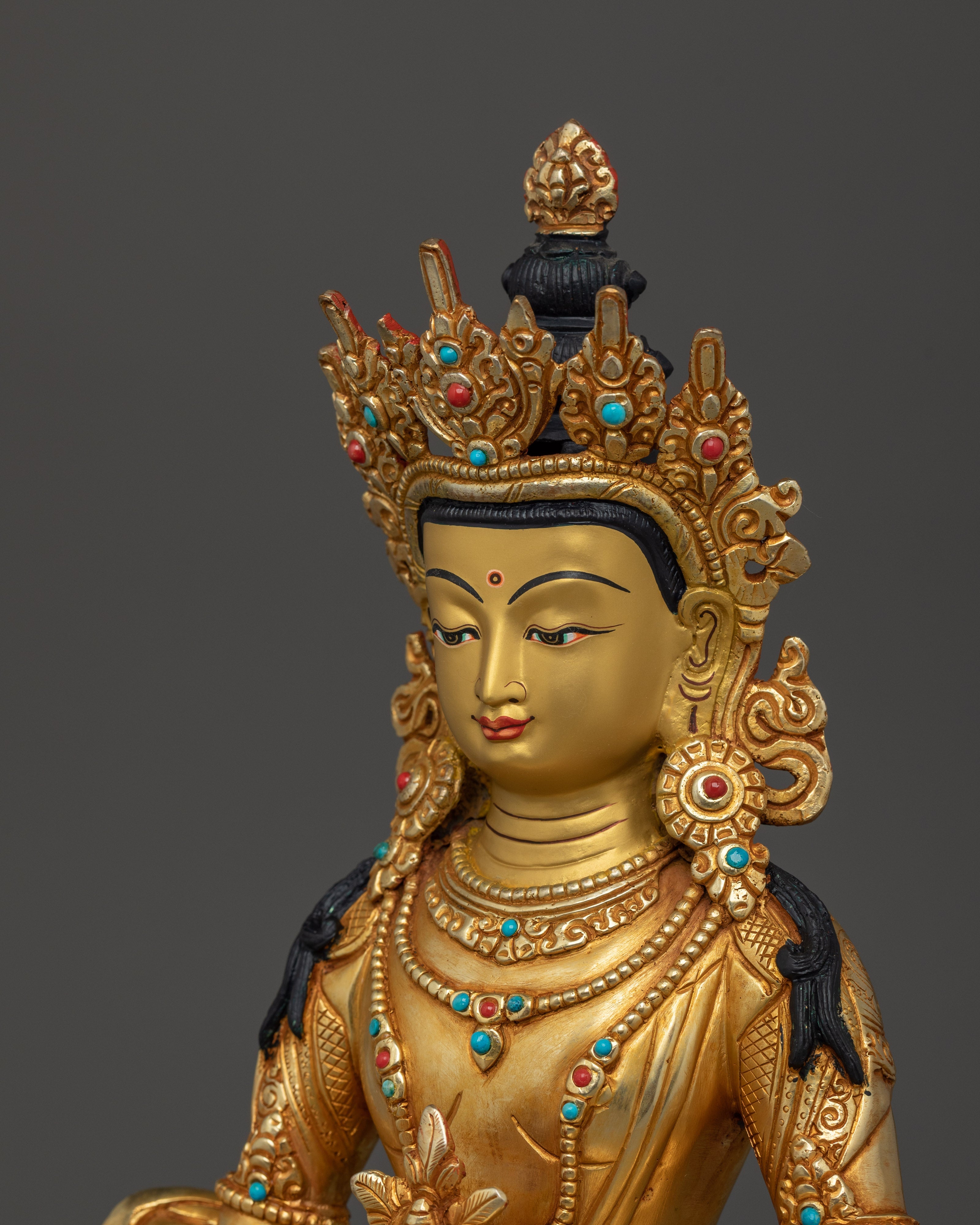 Amitayus Longevity Deity Statue | Tibetan Altar Decor for Vitality, Blessings & Meditation