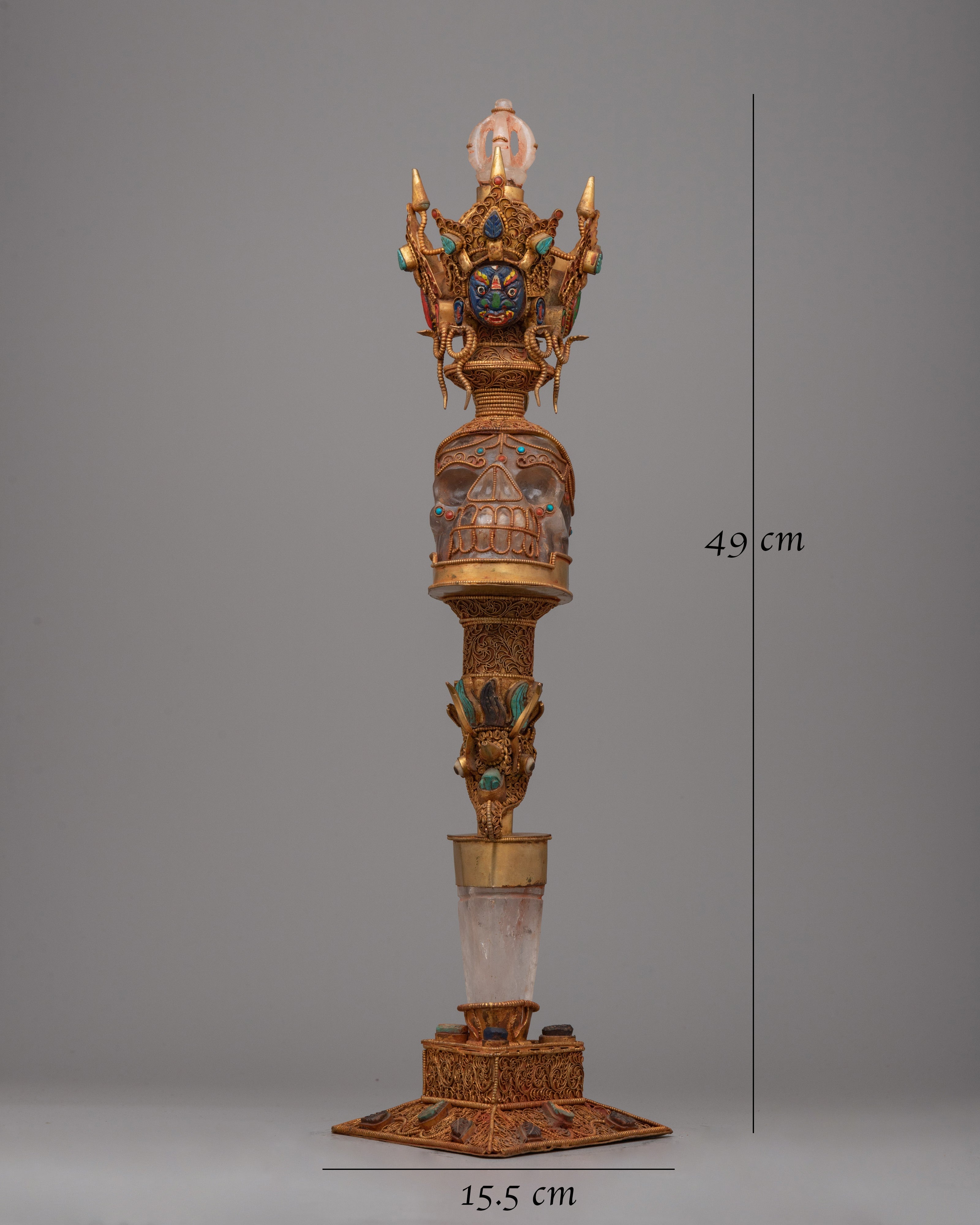 Crystal Phurba Dagger | Tantric Buddhist Symbolism and Ritual Craftsmanship