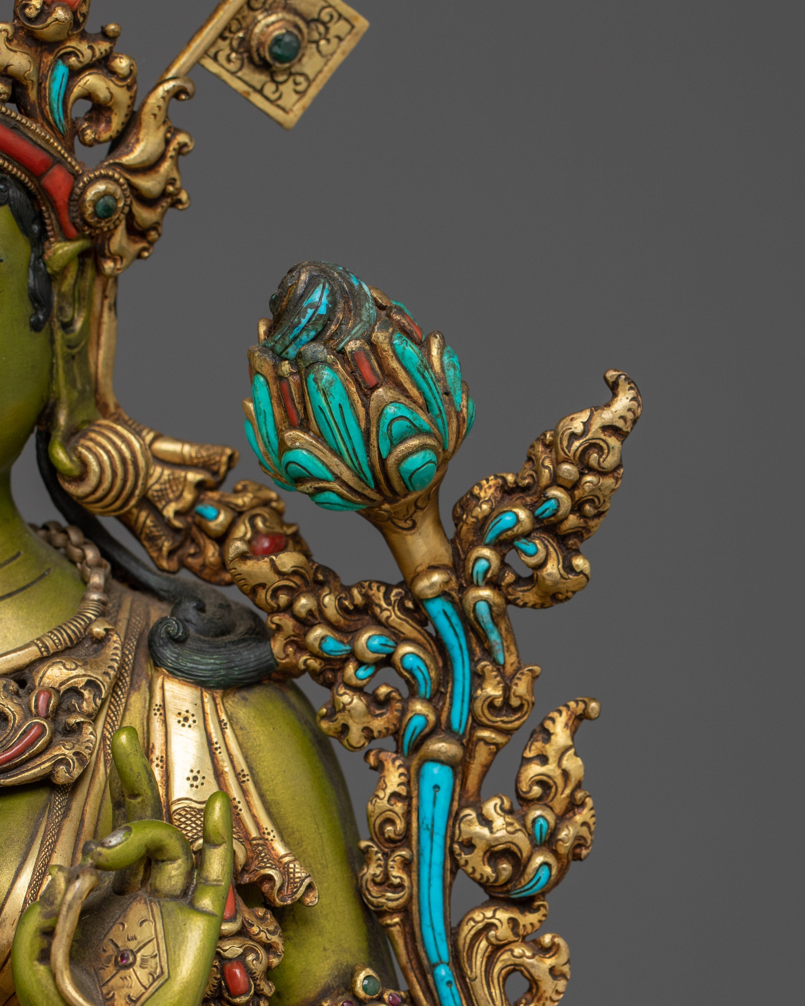 Magnificent Green Tara Statue | Shyama Tara - Mother of All Buddhas