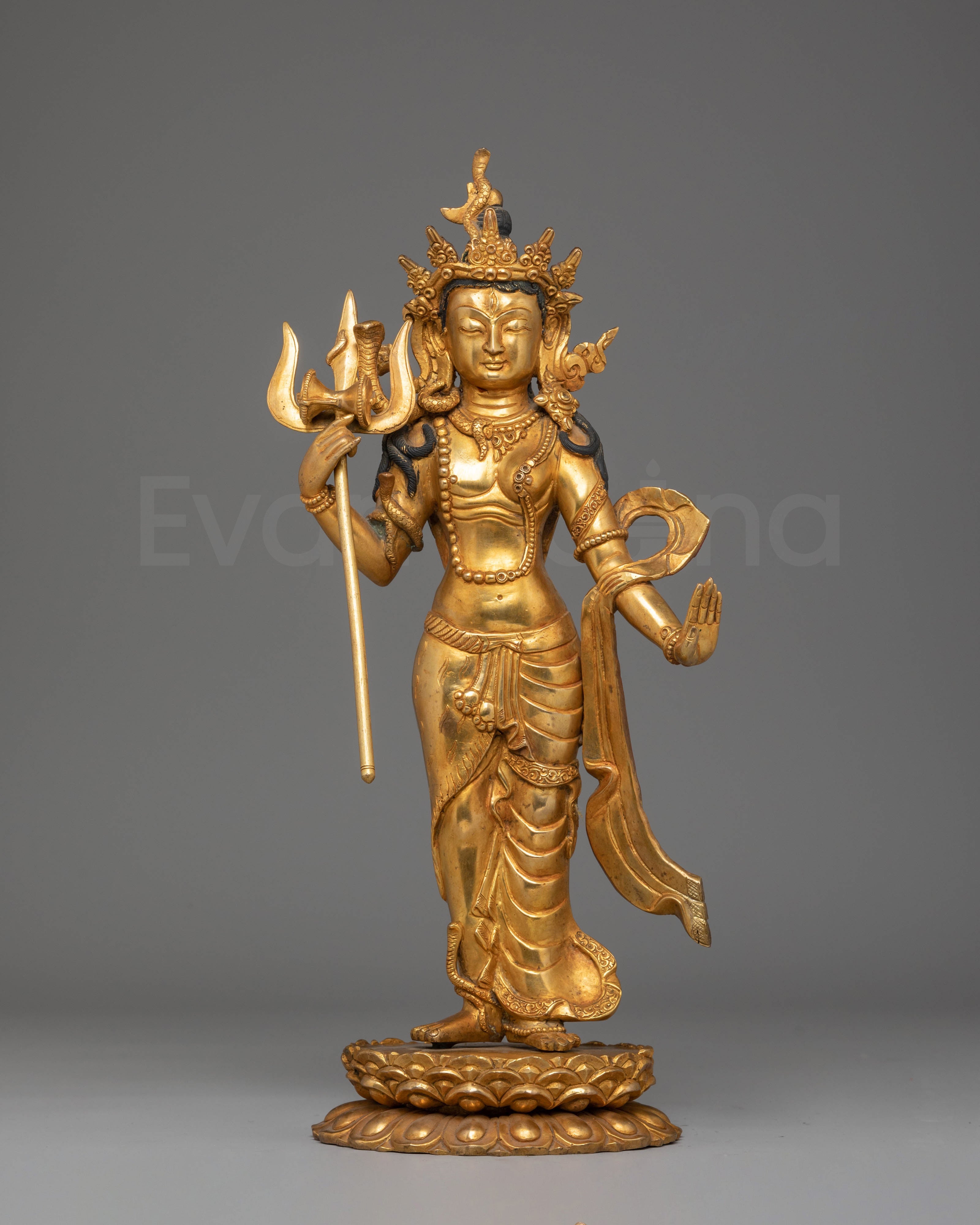 Golden Statue of Lord Shiva