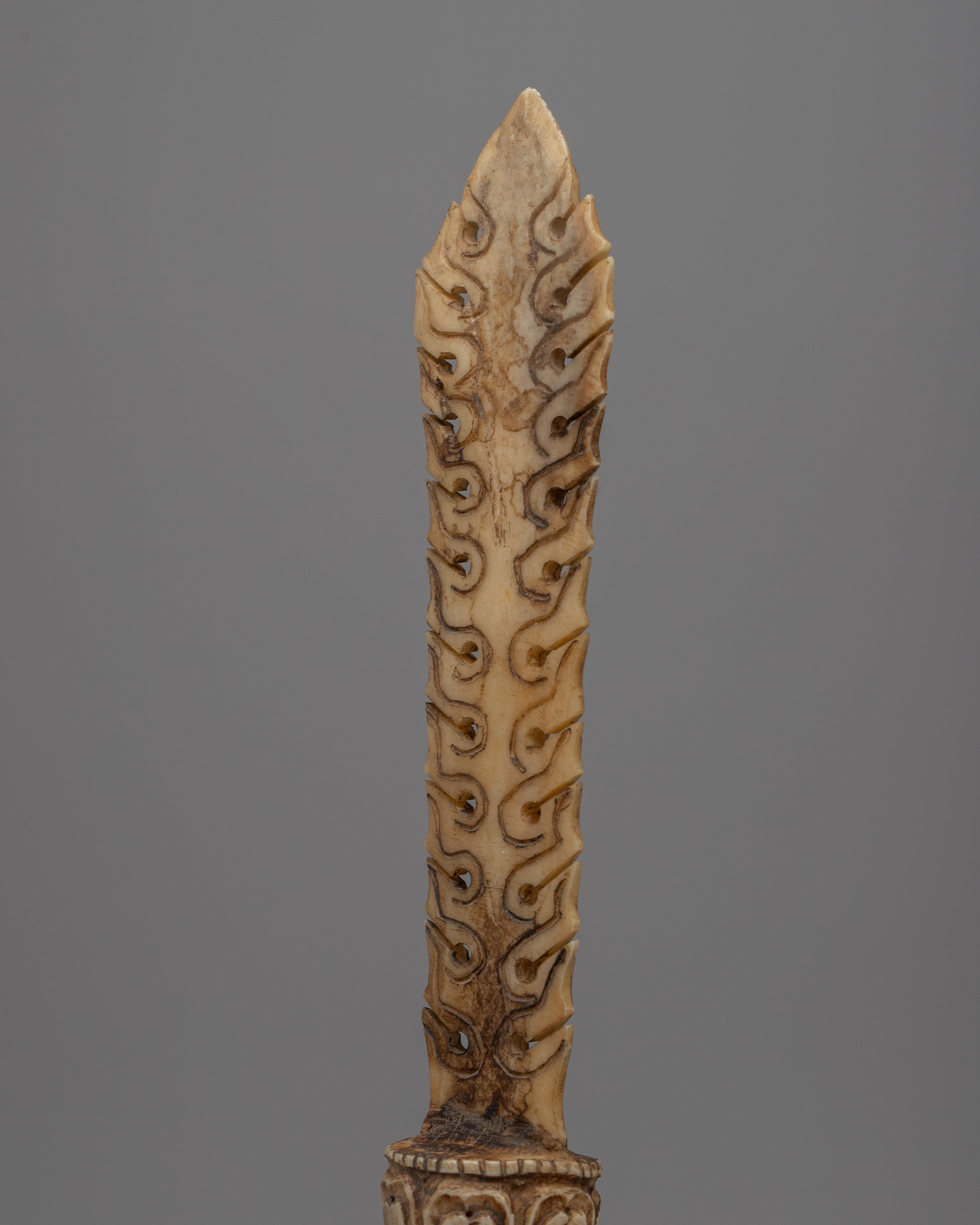 Flamed Bone Sword | Unique Handcrafted Ritual Weapon for Spiritual Power & Protection