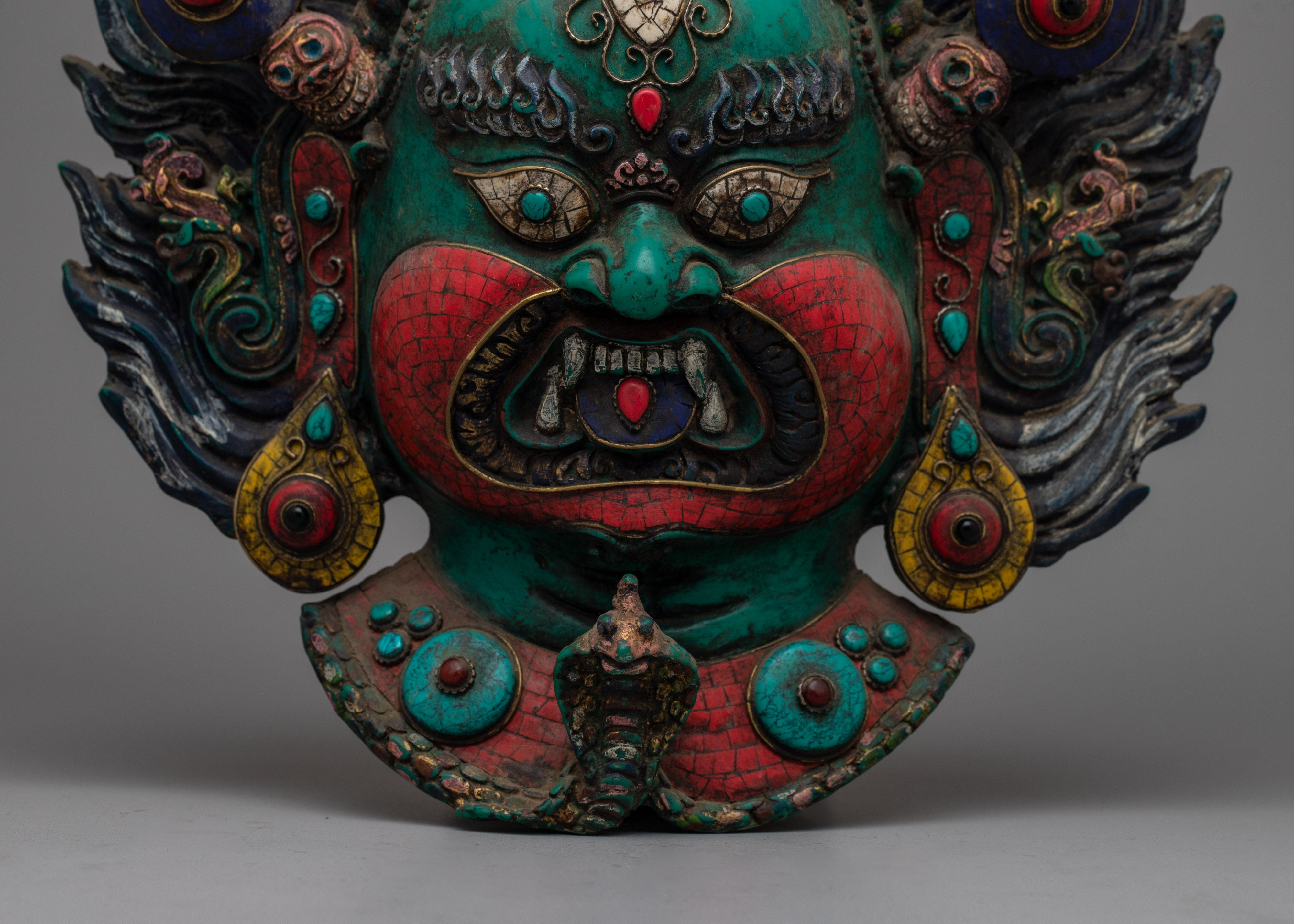 Mask Wall Hanging | Traditional Mask Tibetan Wall Hanging