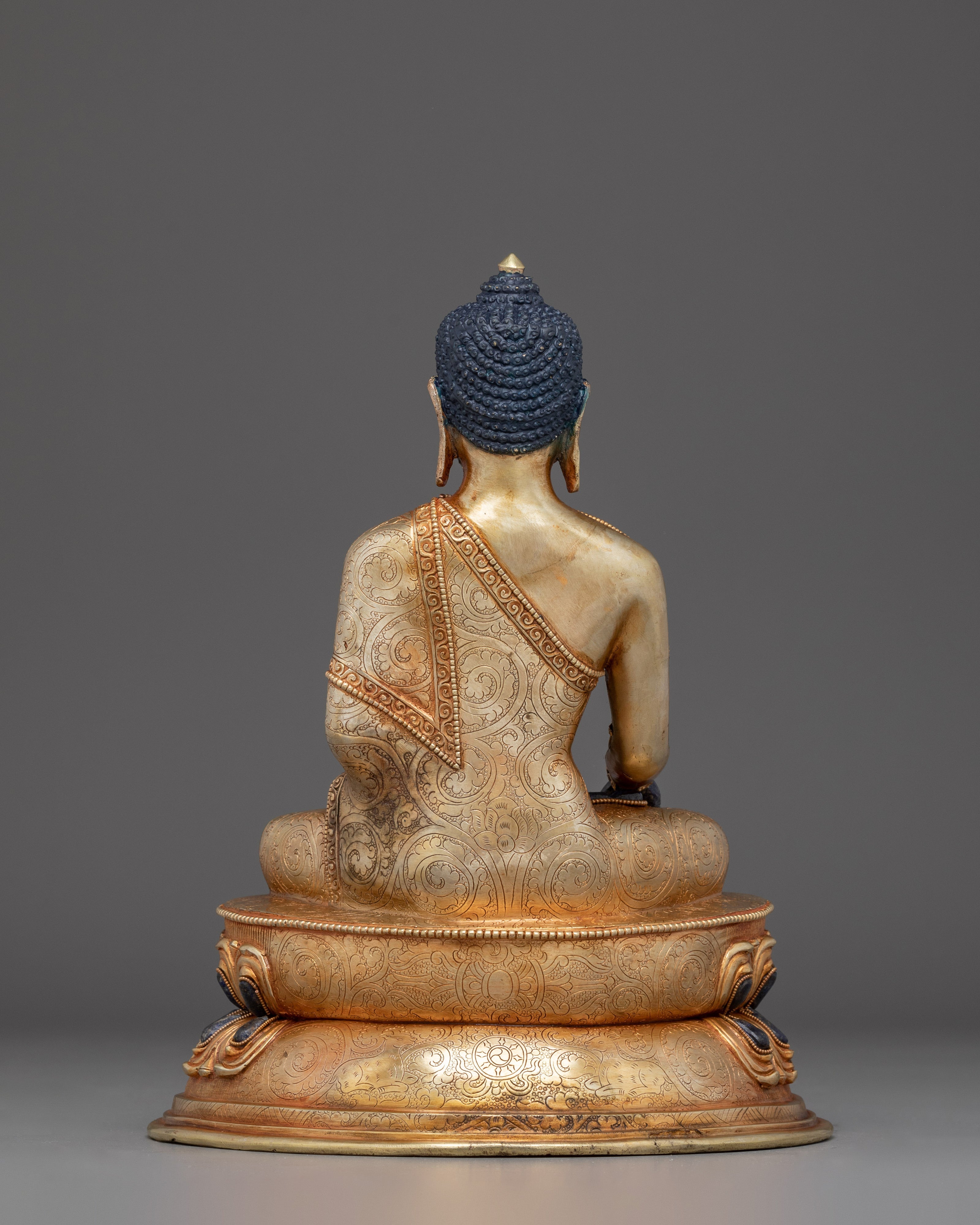 Sacred Enlightened Shakyamuni Buddha Statue | Traditional Tibetan Buddhist Art