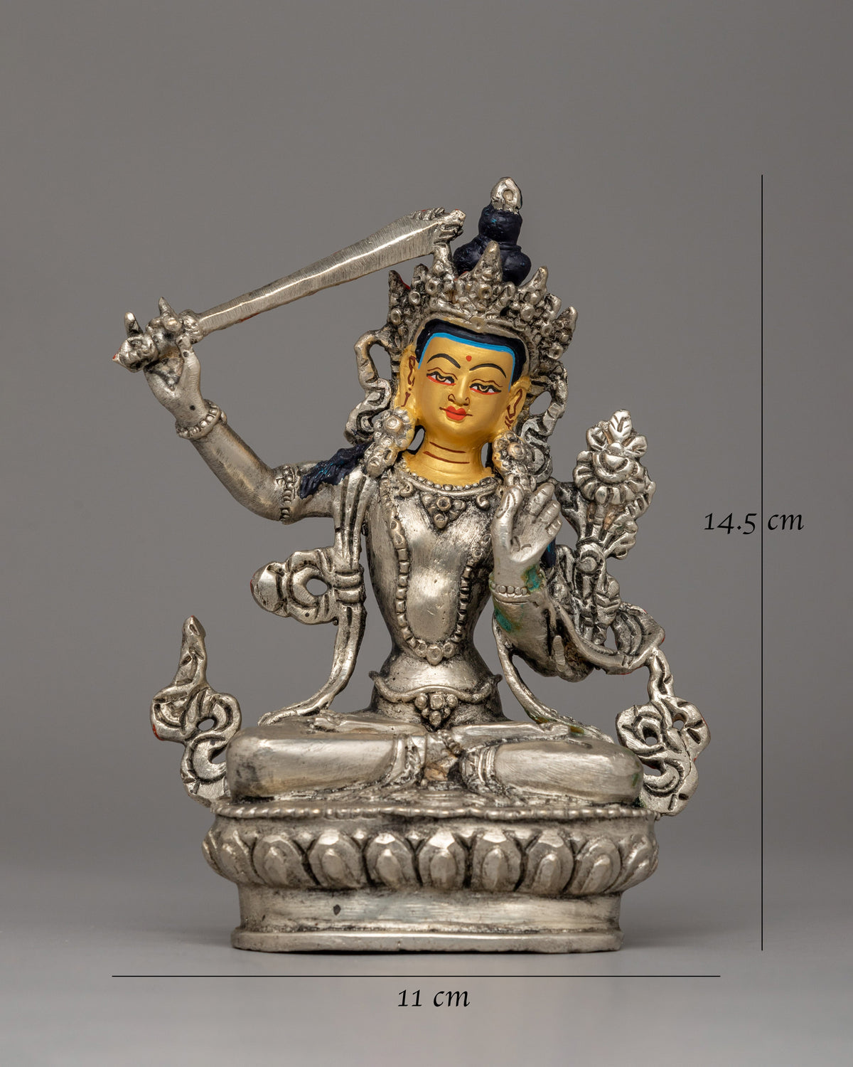 Jampelyang Buddhist Statue | Traditional Sculpture for Meditation and Spiritual Practices