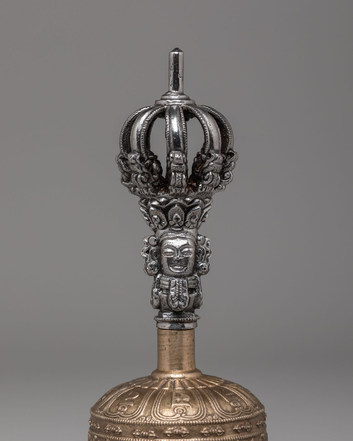 Handmade Ritual Dorje and Bell Set | Bronze and Iron Tibetan Ritual Instruments
