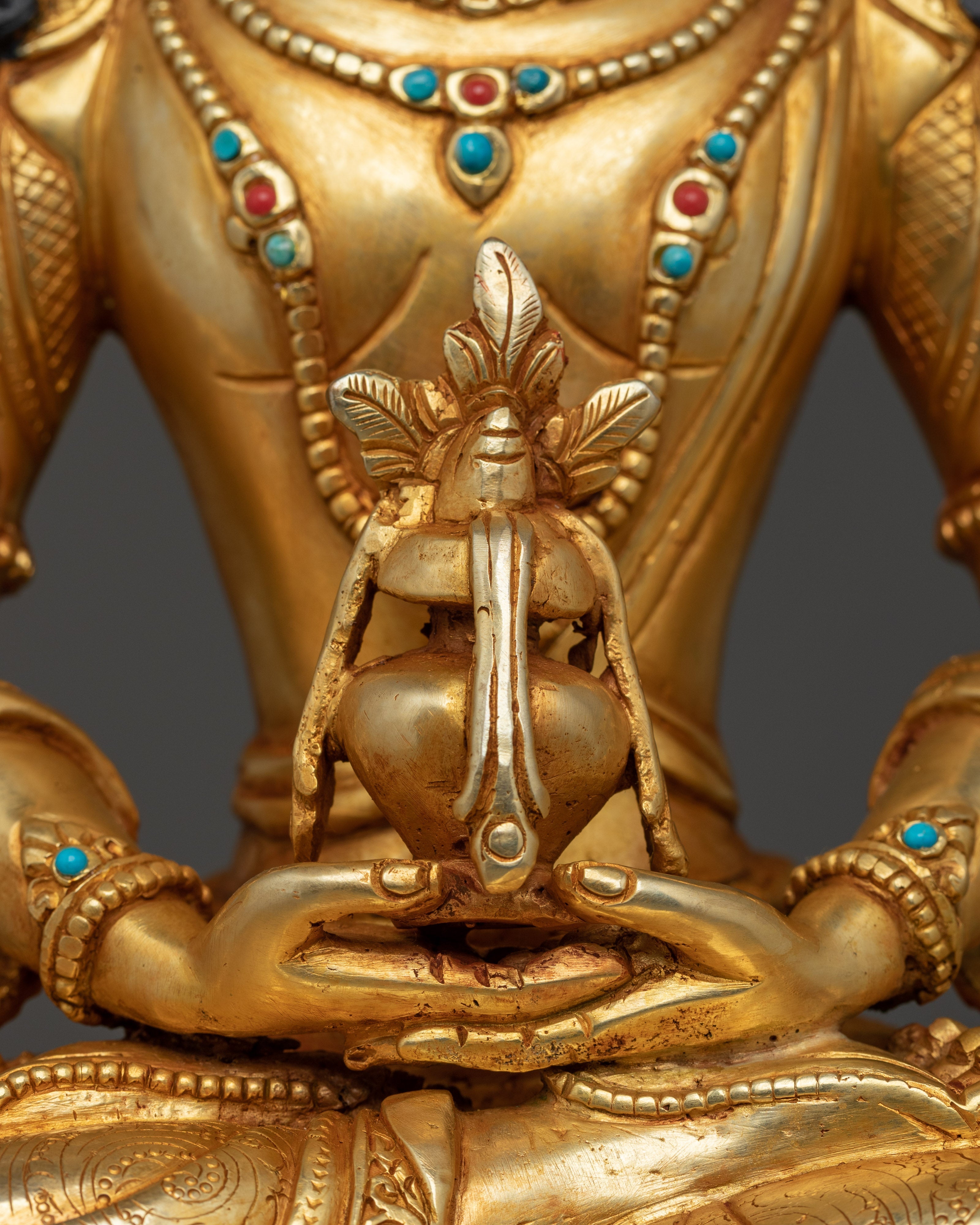 Amitayus Longevity Deity Statue | Tibetan Altar Decor for Vitality, Blessings & Meditation