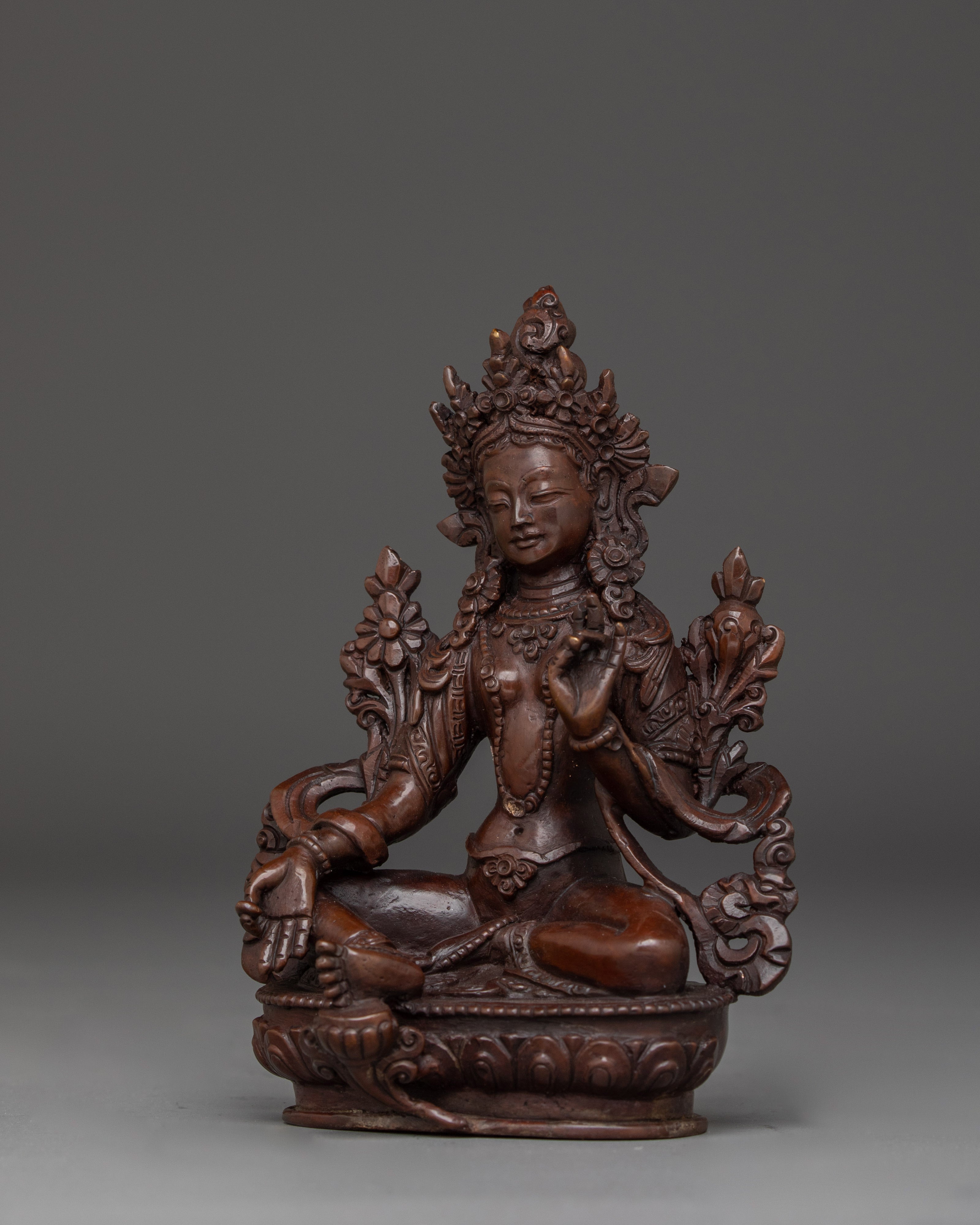 Divine Figurine of Green Tara | Shyama Tara - Mother of All Buddhas