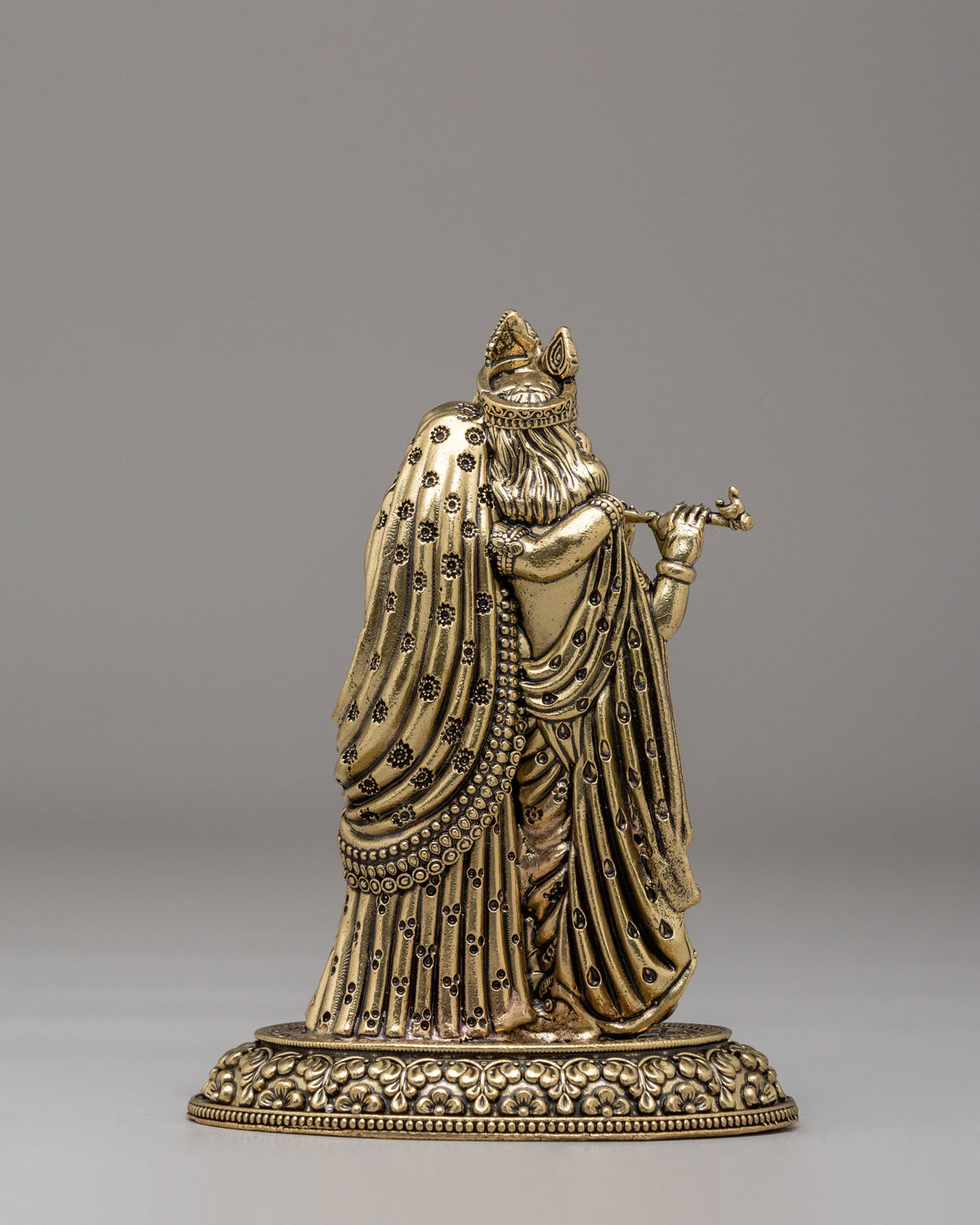 Himalayan Radha Krishna Altar Statue | Handcrafted Brass Statue
