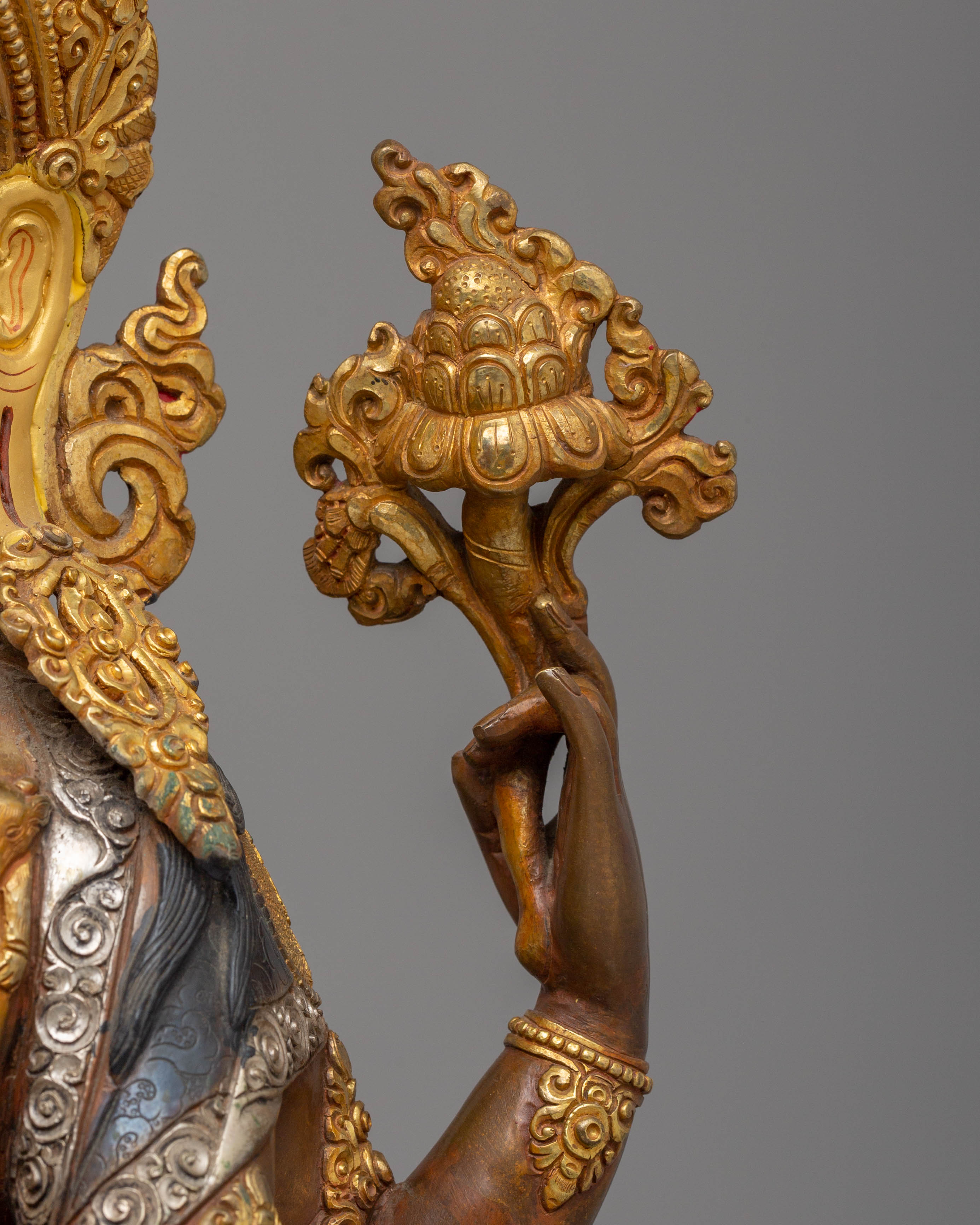 Handcrafted Buddhist Chenrezig Statue | Tibetan Buddhist Deity