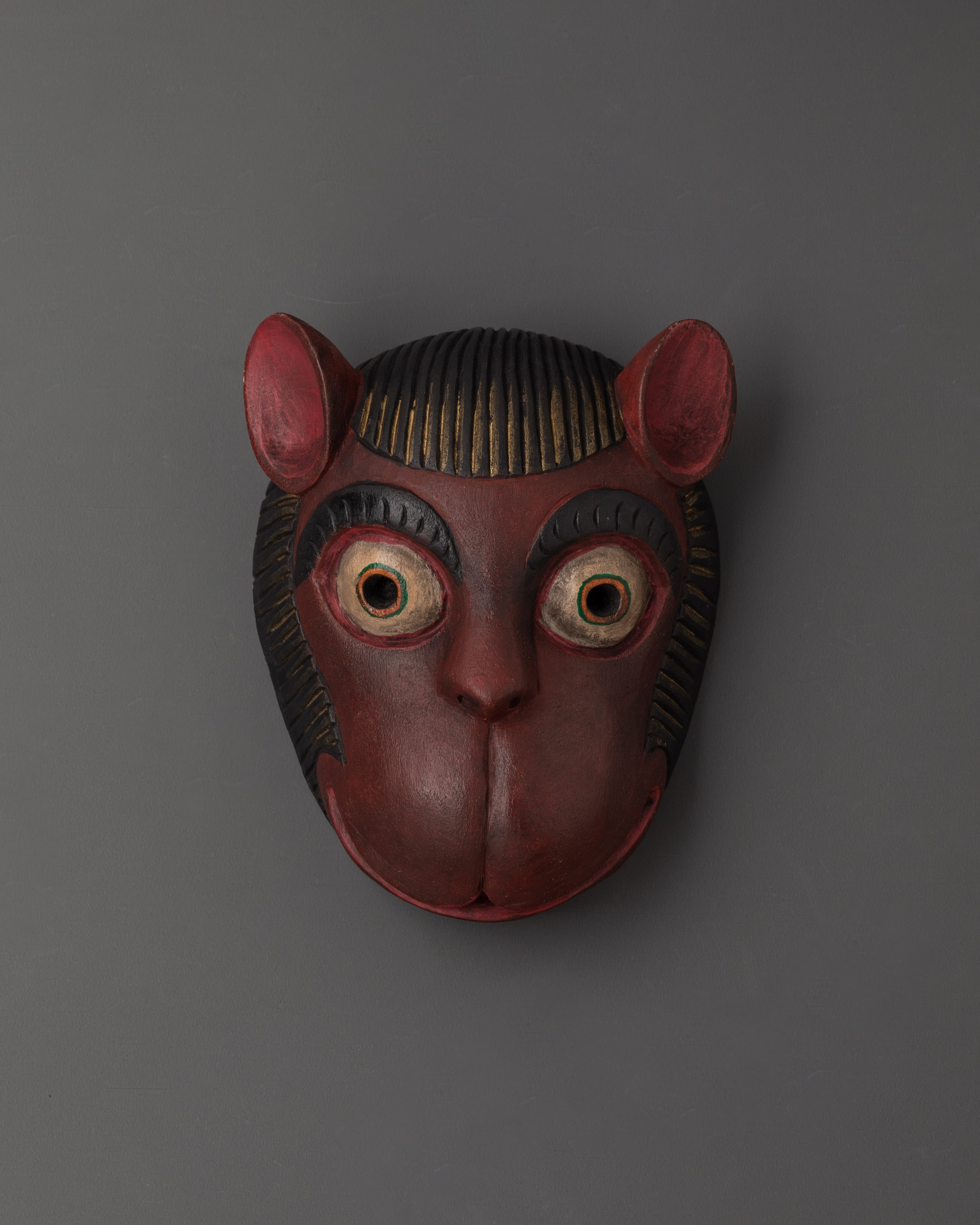 Tribal Monkey Mask Wall Hanging