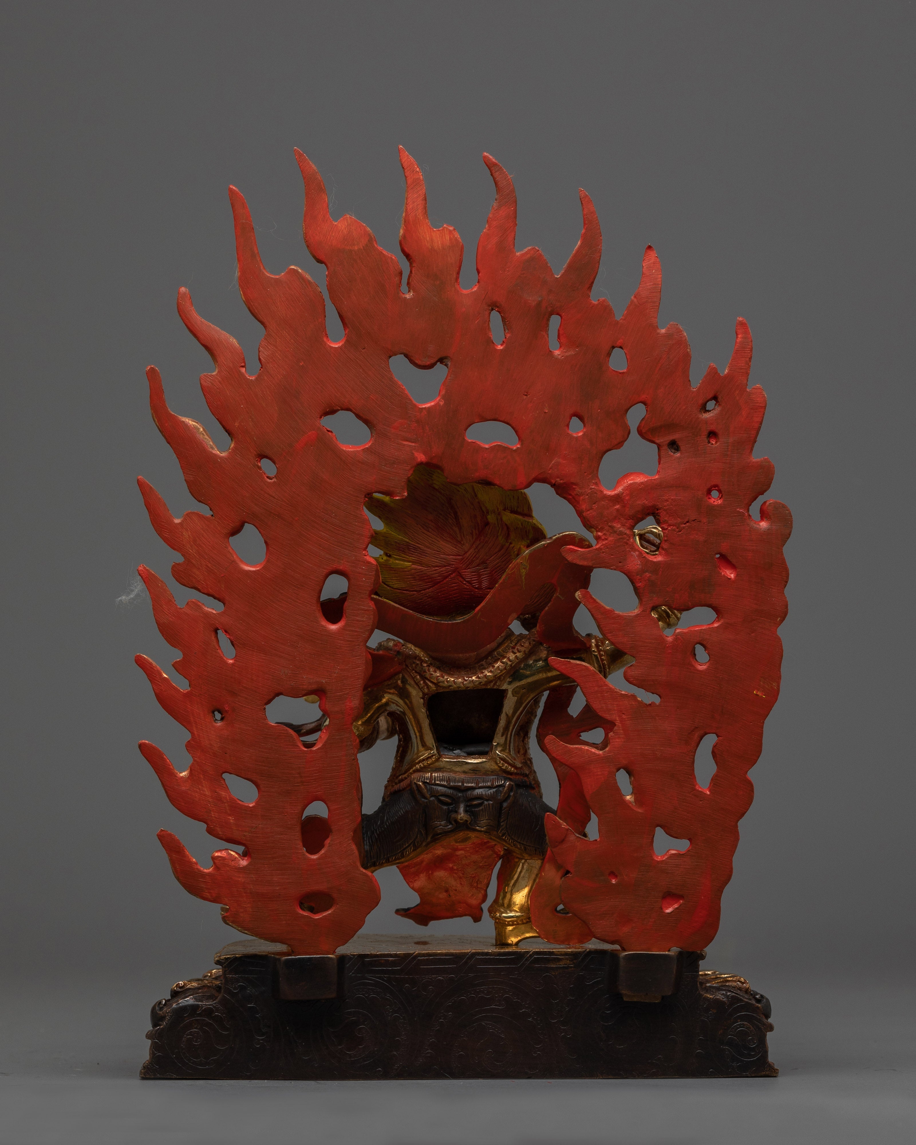 Gold Gilded Vajrapani Statue | Symbol of Spiritual Protection