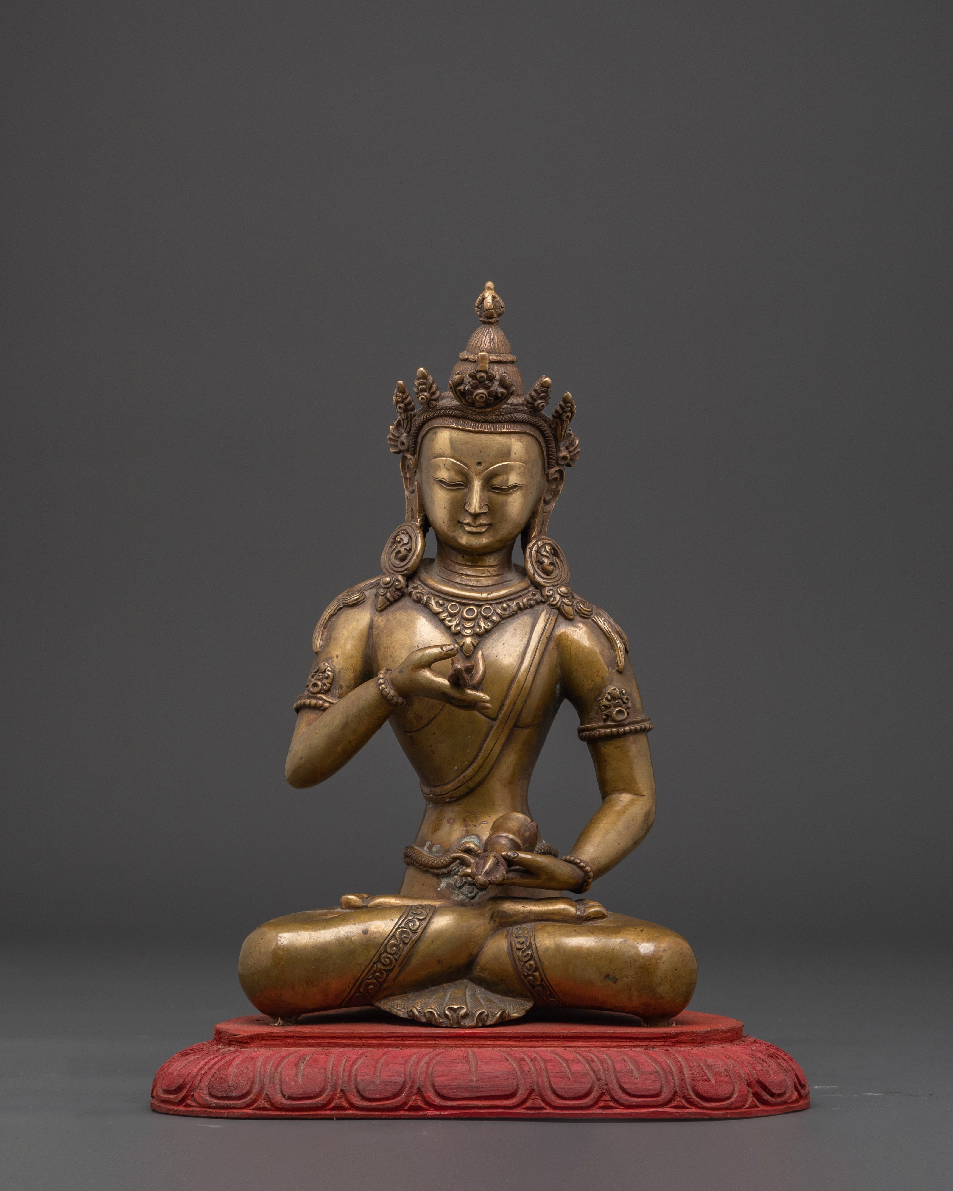 Handcrafted Brass Vajrasattva Statue