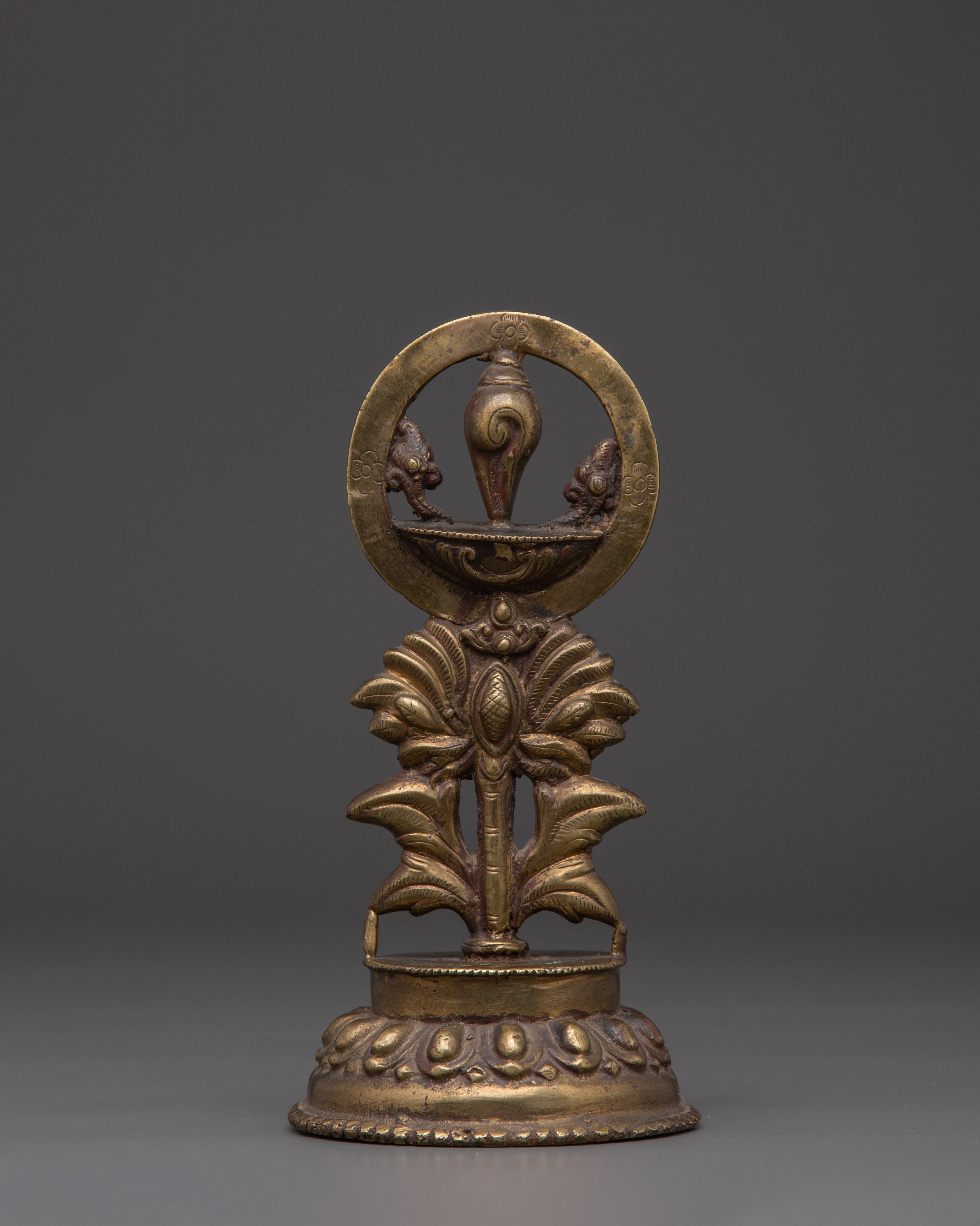 Brass Eternal Flame Auspicious Symbol