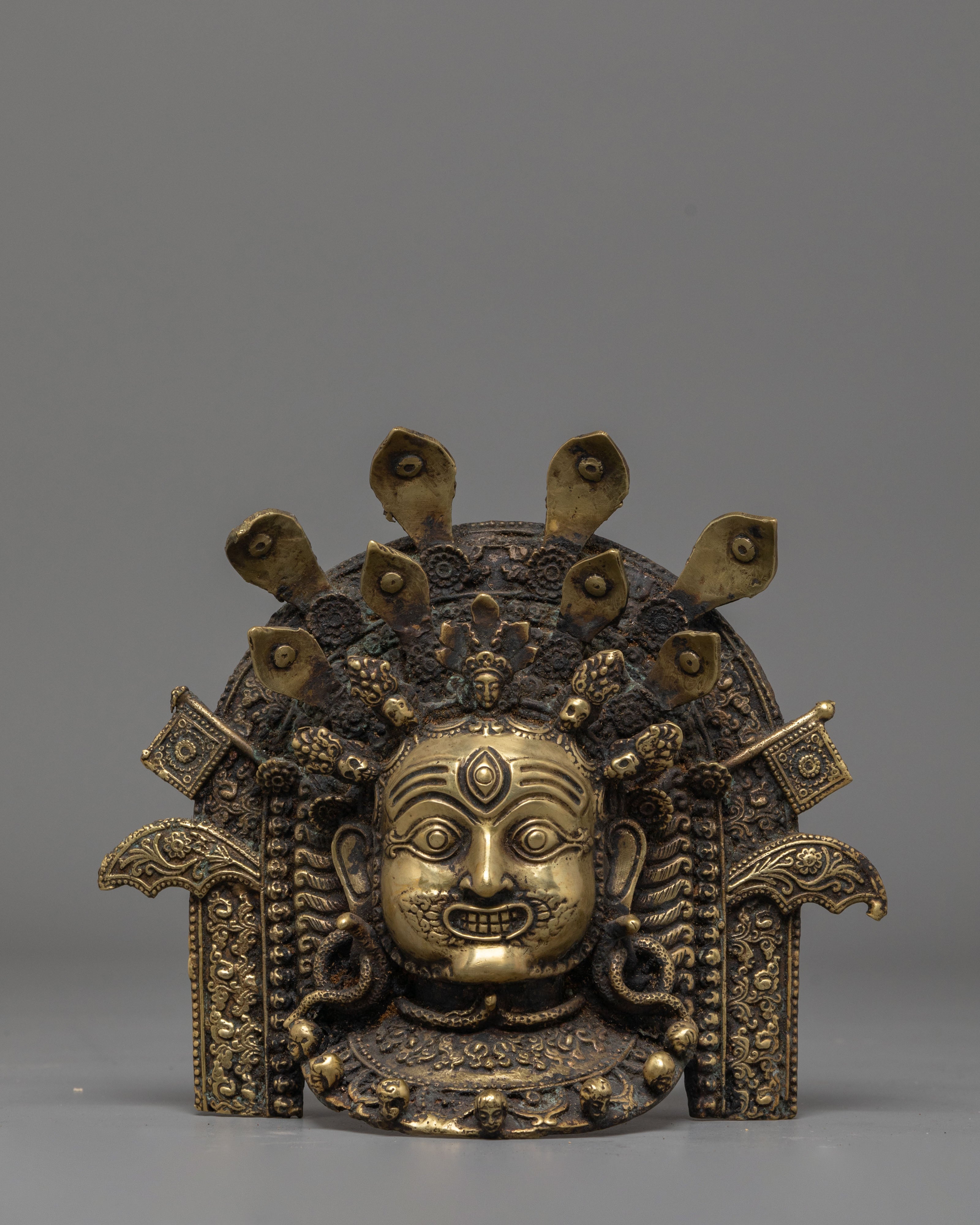 Akash Bhairav Mask Wall Hanging | Spiritual and Cultural Wall Decor