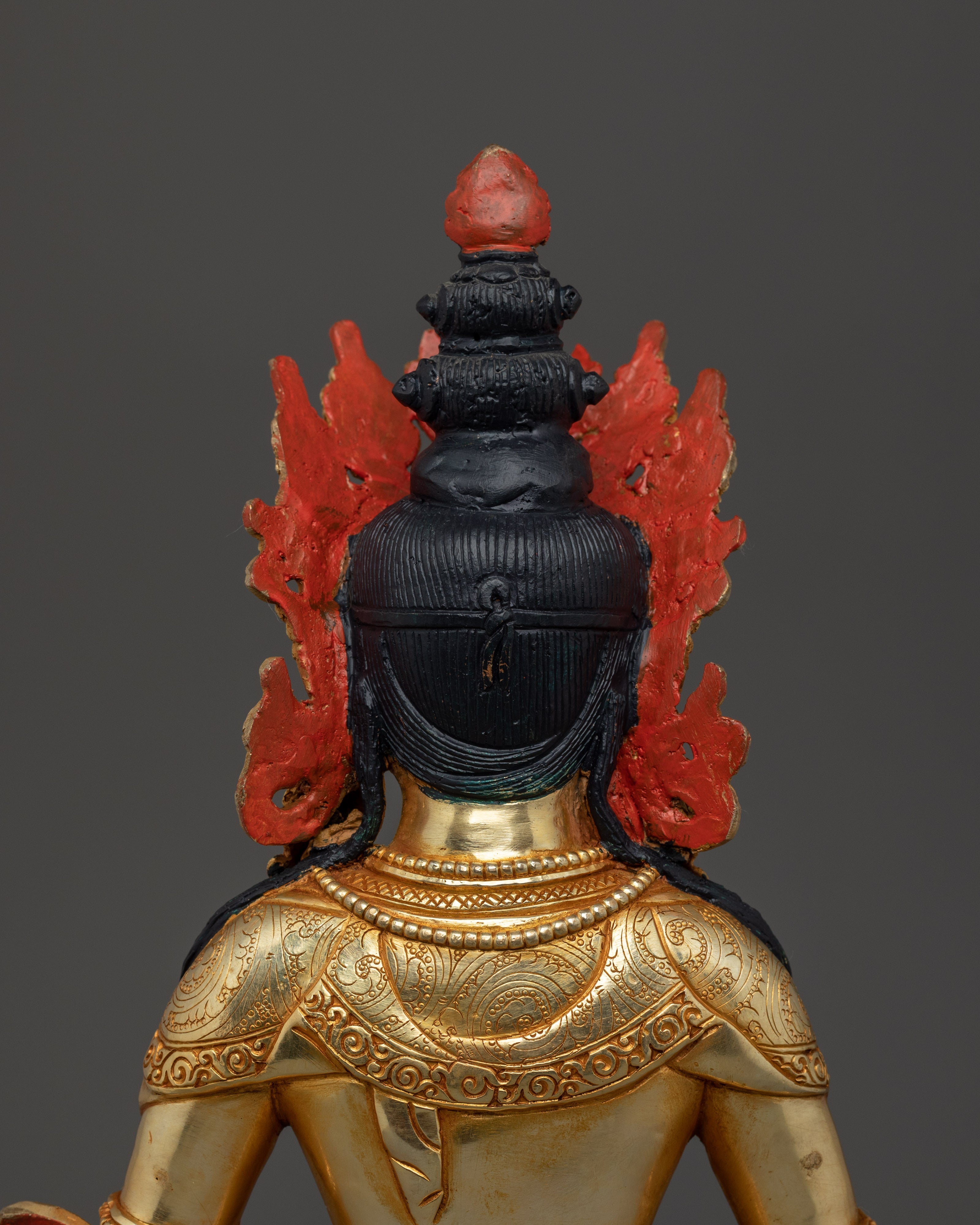 Amitayus Longevity Deity Statue | Tibetan Altar Decor for Vitality, Blessings & Meditation