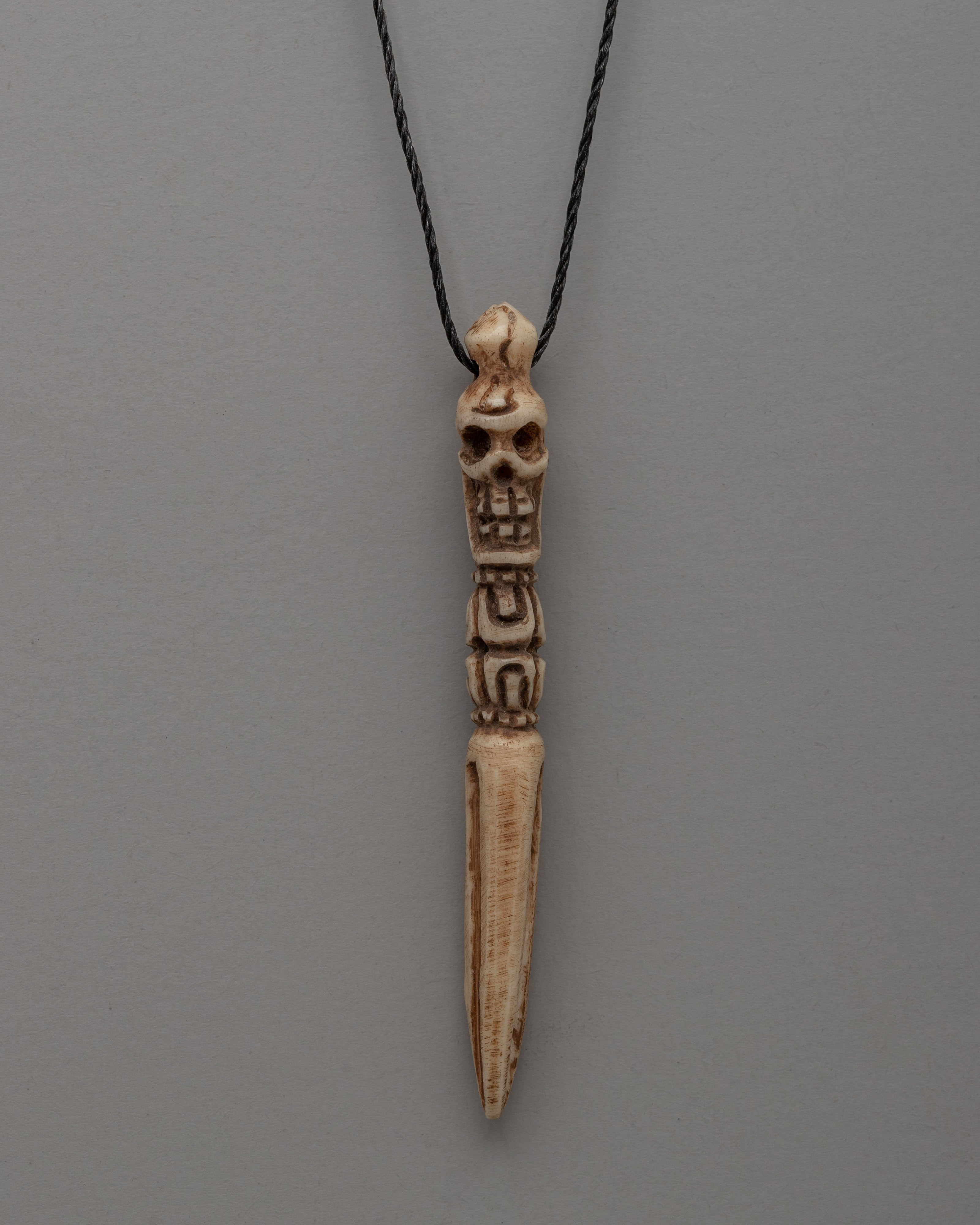 Hand-Carved Buffalo Bone Buddhist Locket