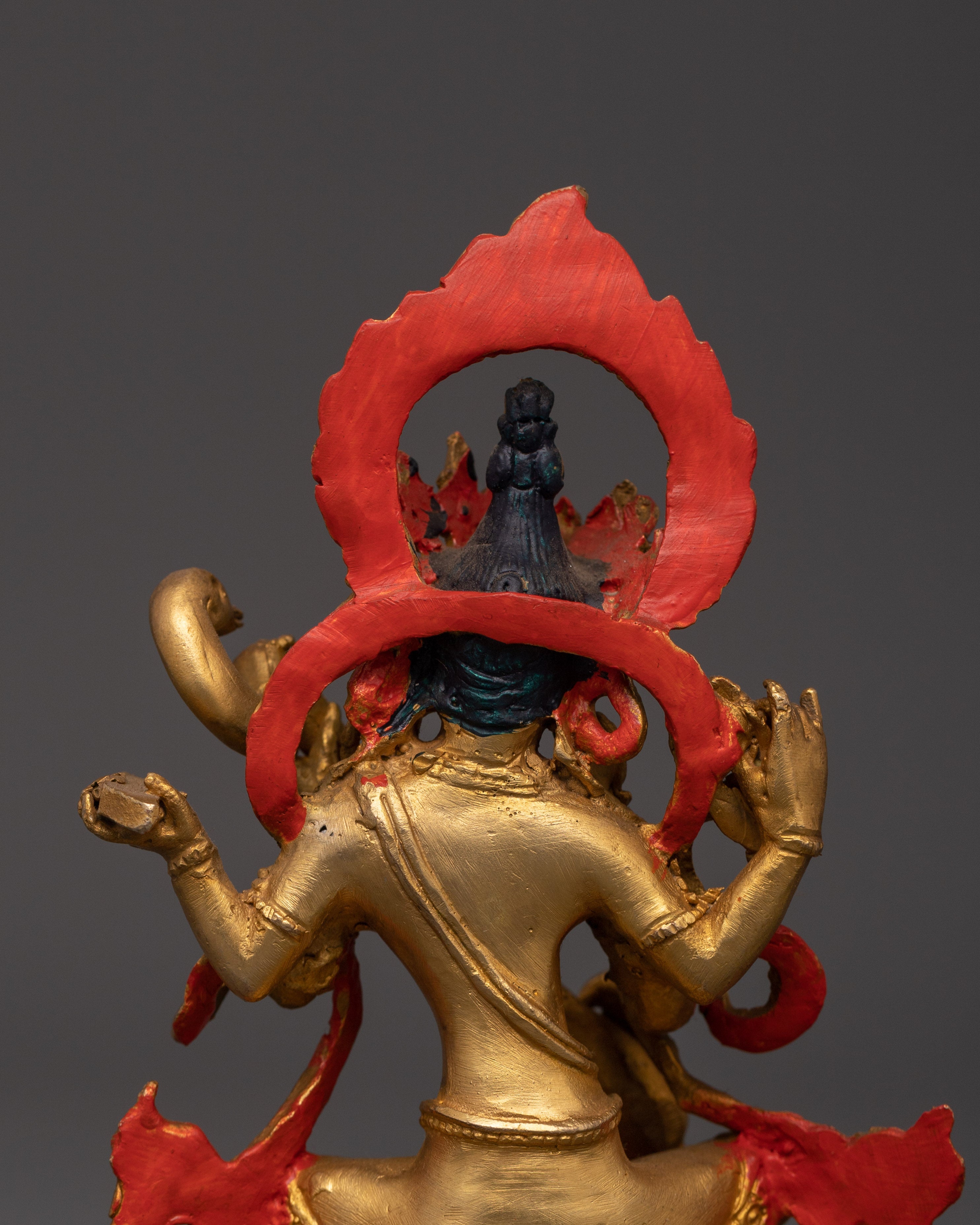 Gold Plated Saraswati Devi Statue | Goddess Idol of Wisdom, Purity & Knowledge