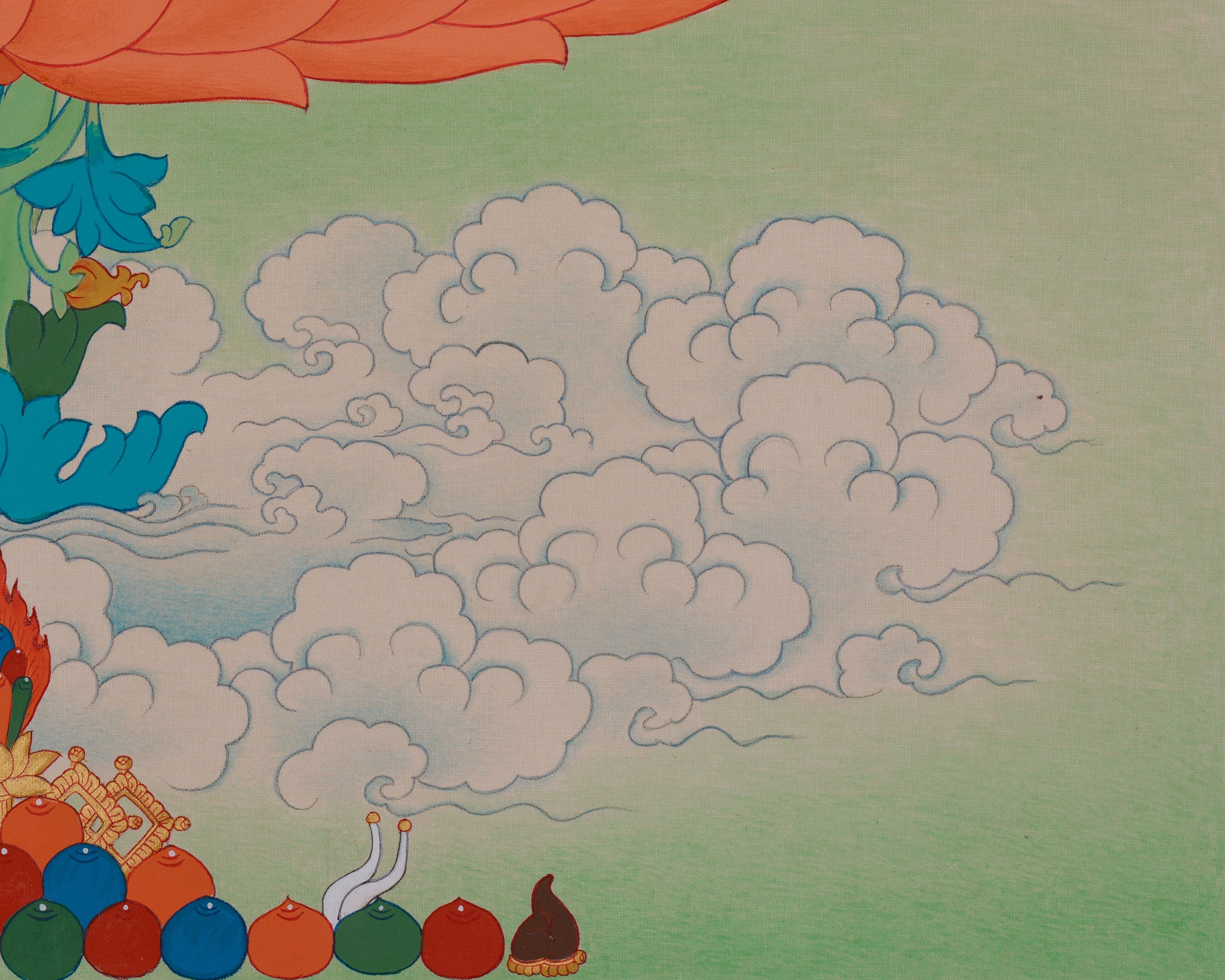 Green Tara Blessing Thangka | Swift Compassion and Healing Deity