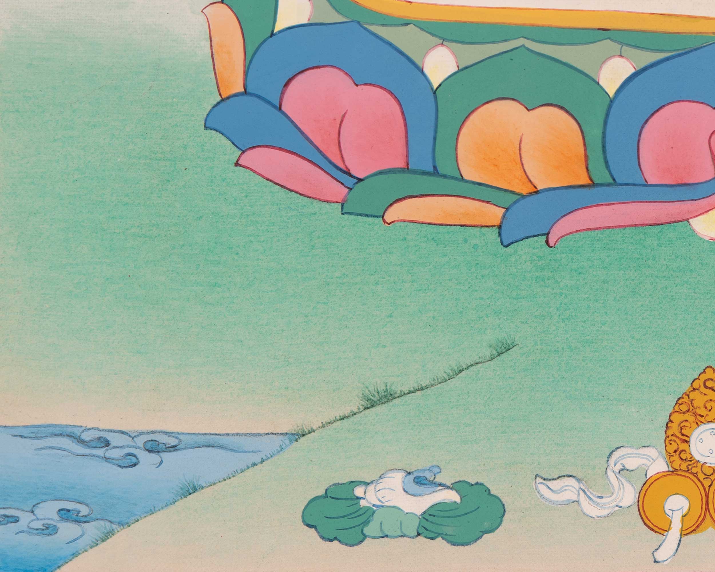 Handmade Samanthabhdara Thangka from Enlightenment Studio | Traditional Tibetan Art |