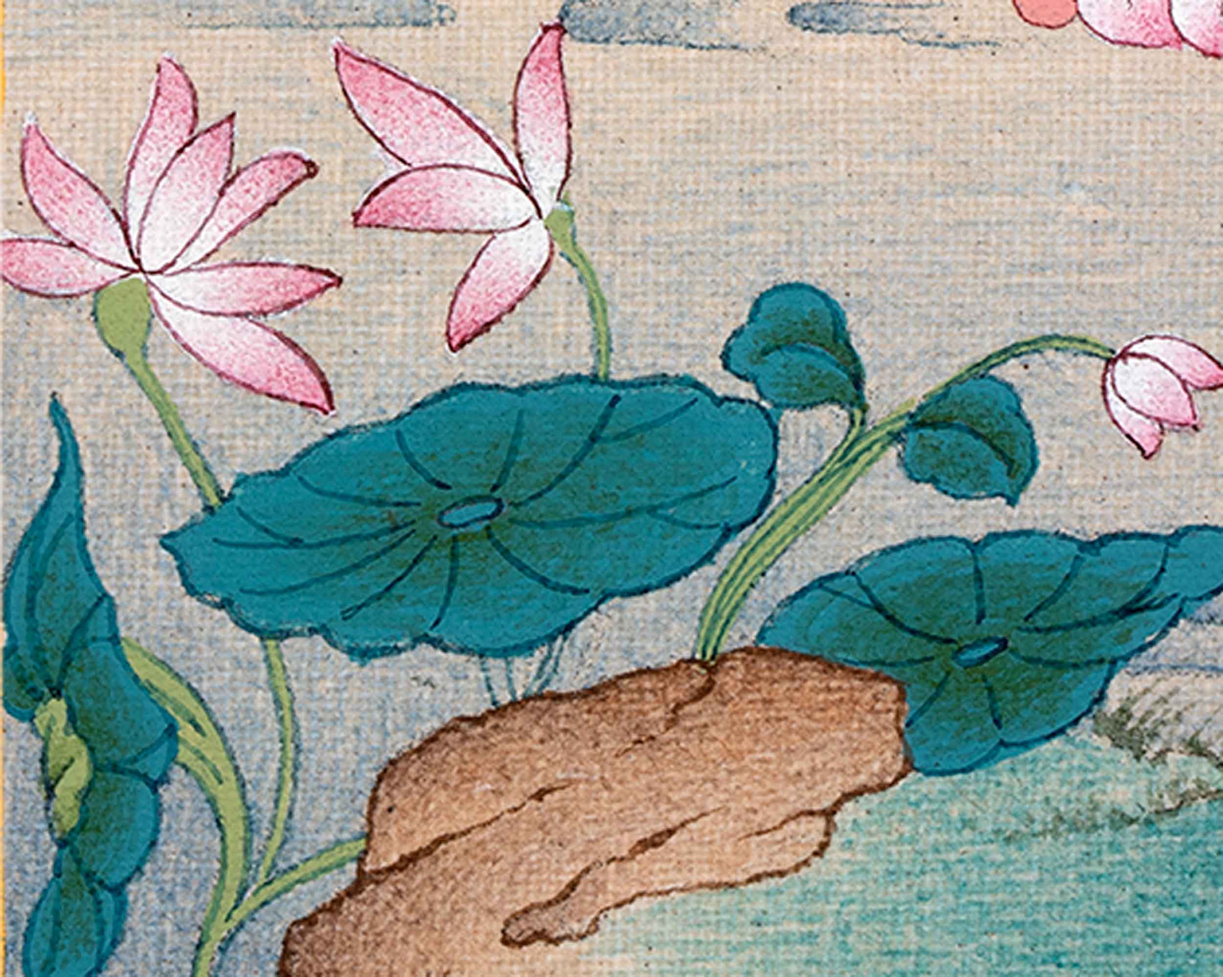 Tibetan Manjushri Thangka Painting | The Wisdom Deity Art for Spiritual Enlightenment | Hand Painted Artwork