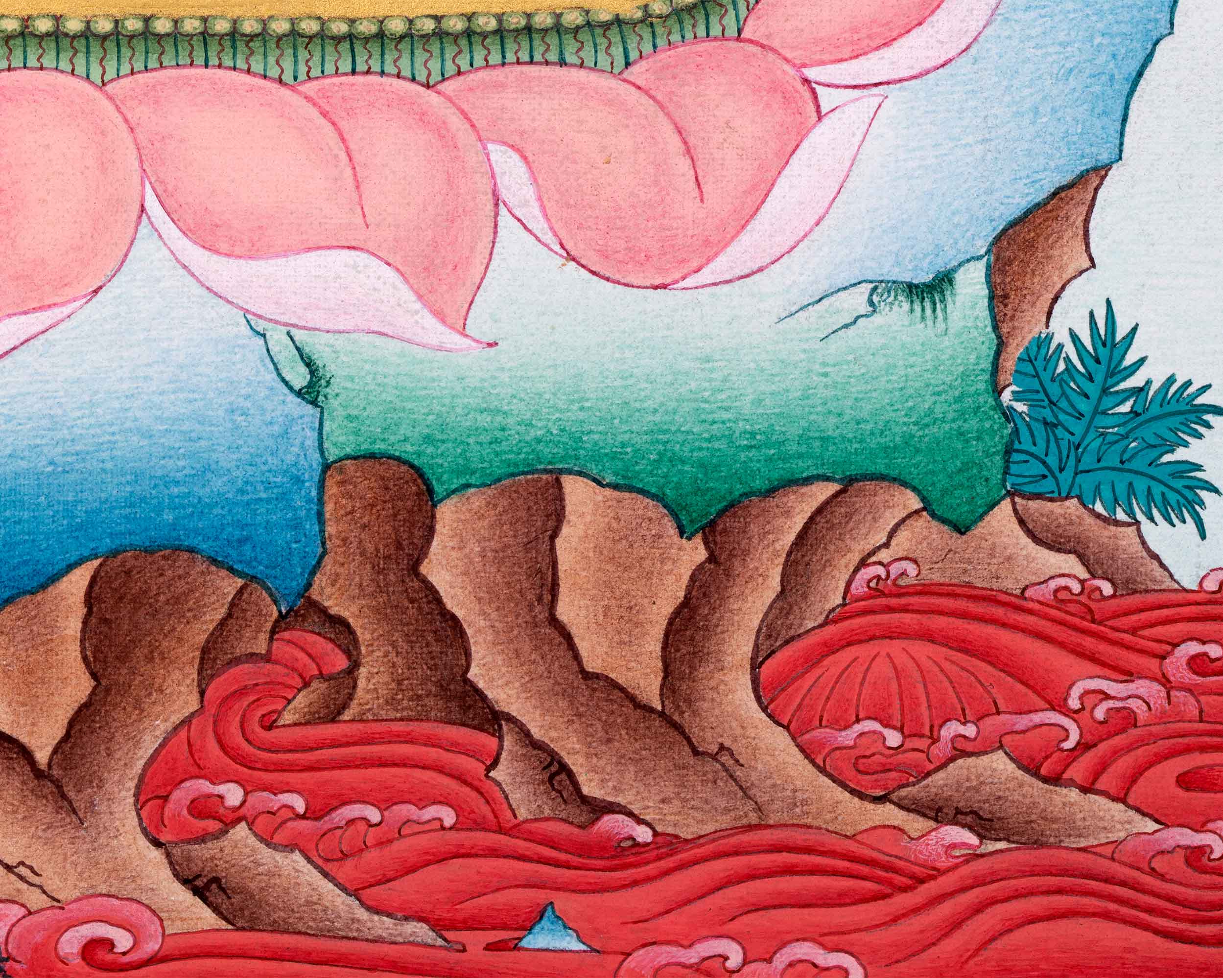 Mystical Vajranakhi Thangka | Wrathful From of Vajrayogini | Tibetan Art of Powerful Deity