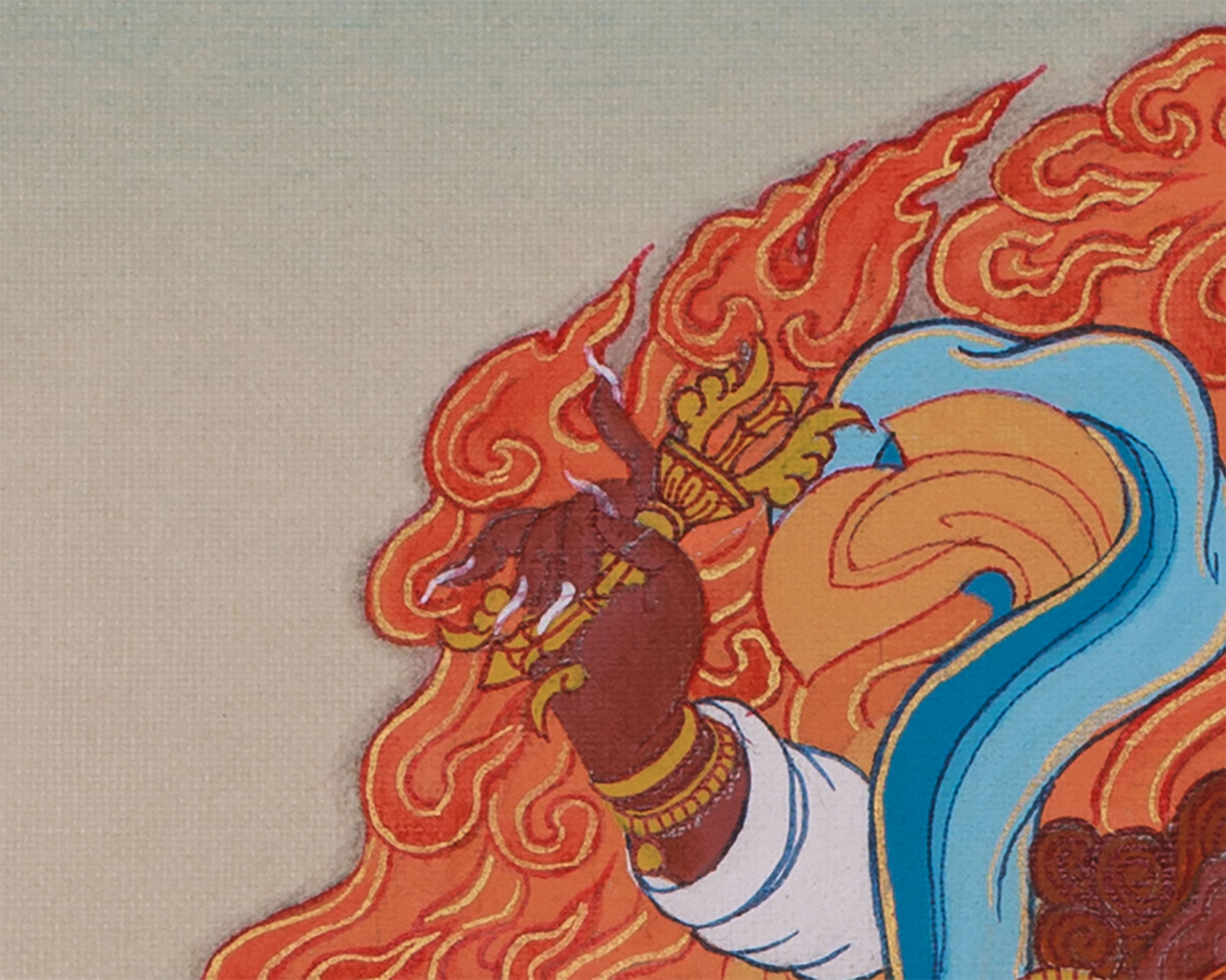 Dorje Drolo Thangka | Wrathful Manifestation of Guru Rinpoche | BROCADE