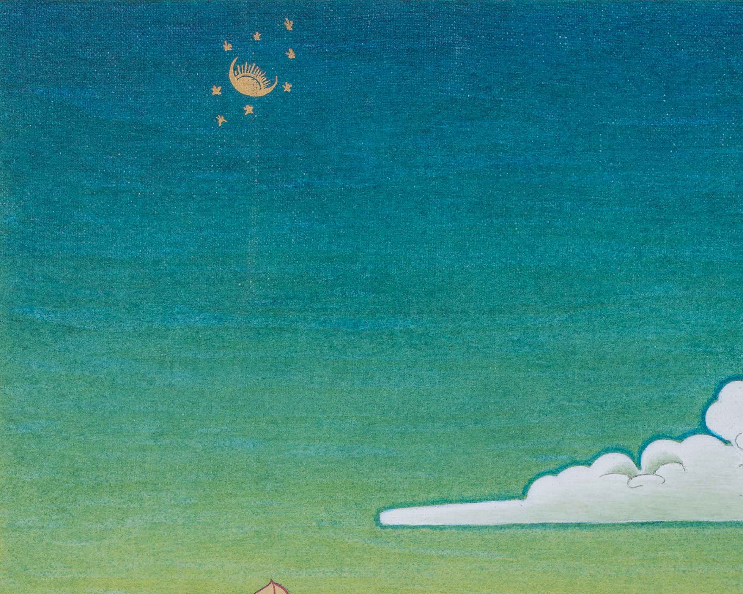 Hevajra Nairatmya, Wrathful Yidam Thangka, Hand Painted Tibetan Art