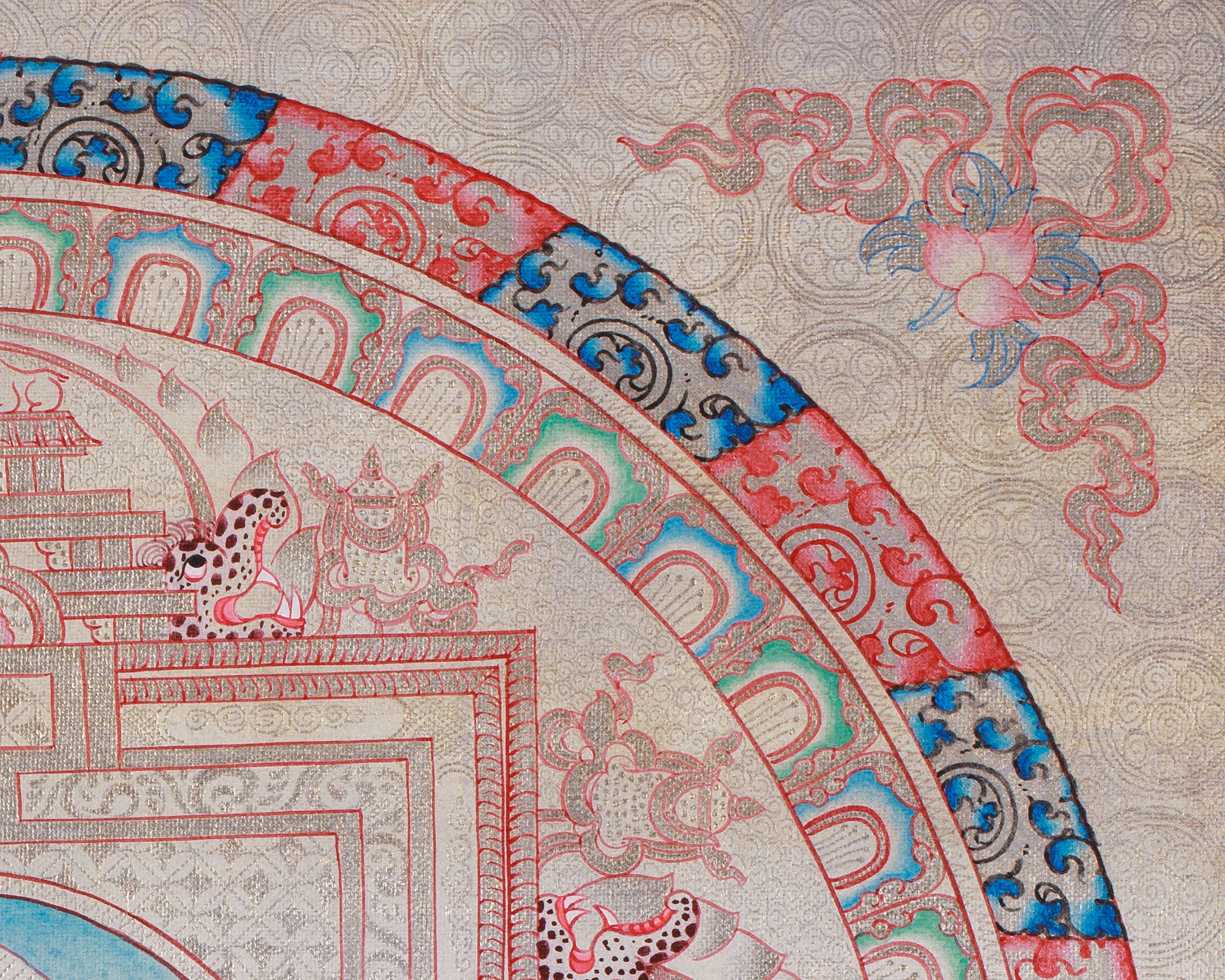 Traditional 1000 Armed Chenrezig Mandala | Avalokiteshvara Art