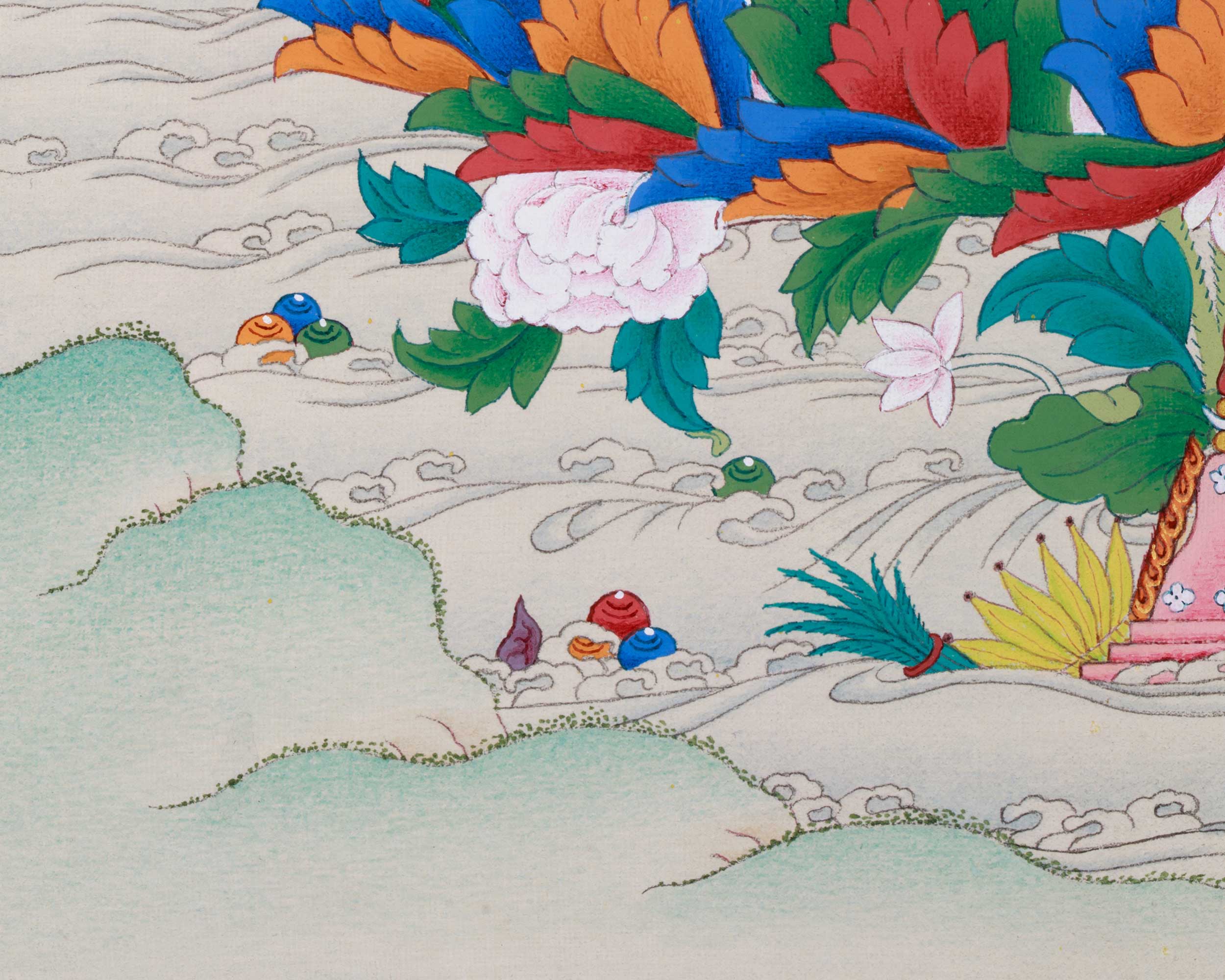 Guru Padmasambhava Rainbow Body Thangka