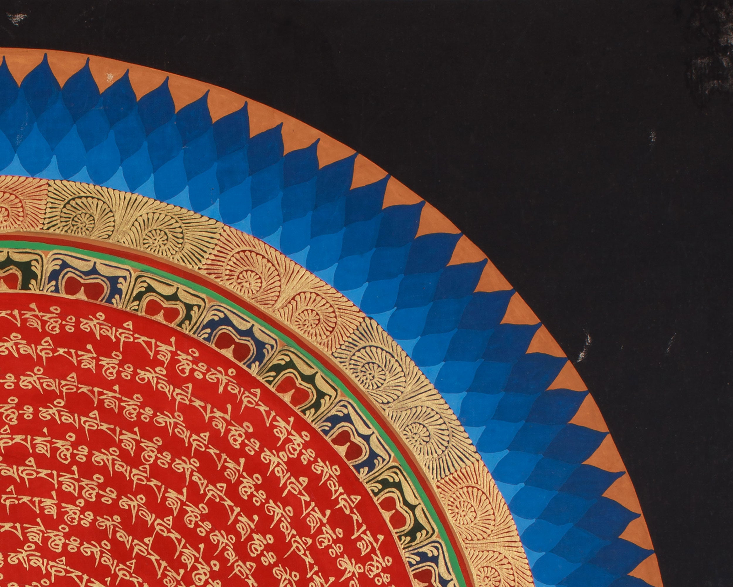 Traditional Thangka of Mantra Mandala | A Masterpiece of Sacred Artwork