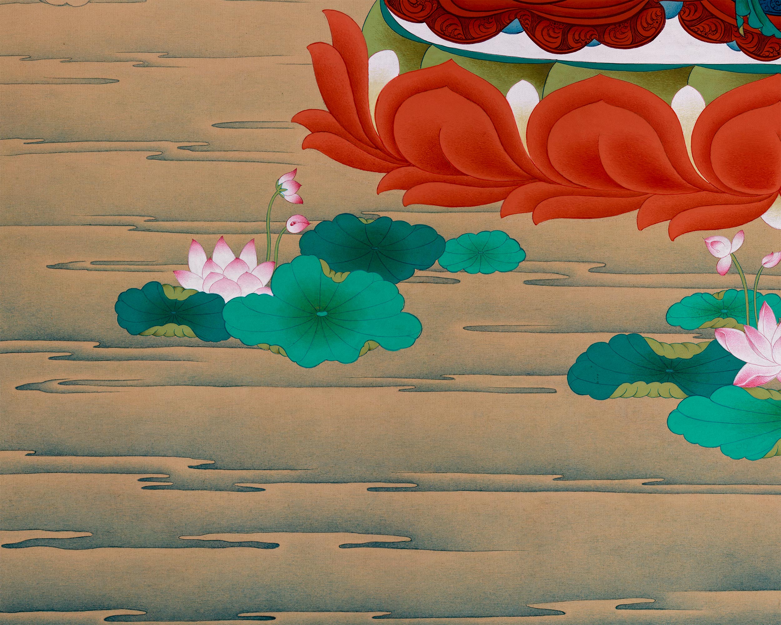 Majestic Wisdom of Manjushri: Grand Representation in Karma Gadri Style