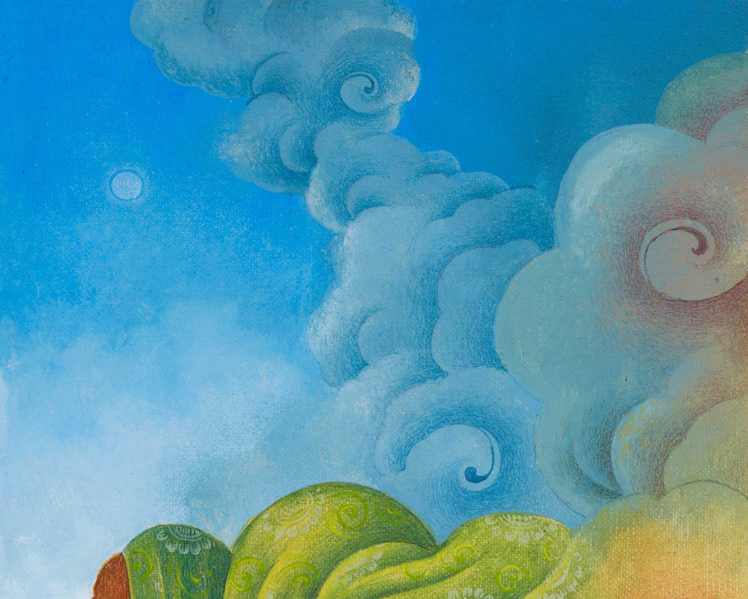 Compassionate Avalokiteshvara Thangka | Hand Painted Chenresig Thangka | Radiant Bodhisattva