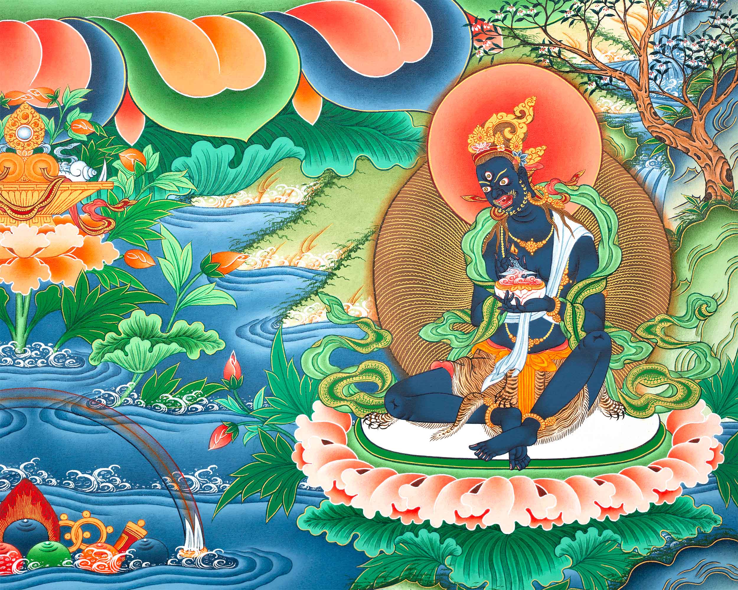Mother White Tara Art Buddha On Print | Bodhisattva Of Compassionate Activity