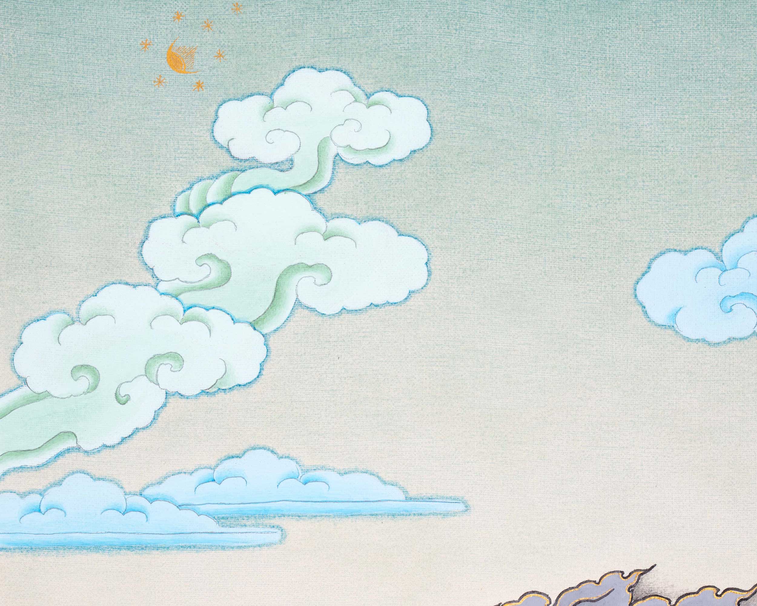 Palden Lhamo Prayer Thangka | Hand-Painted Buddhist Deity Painting