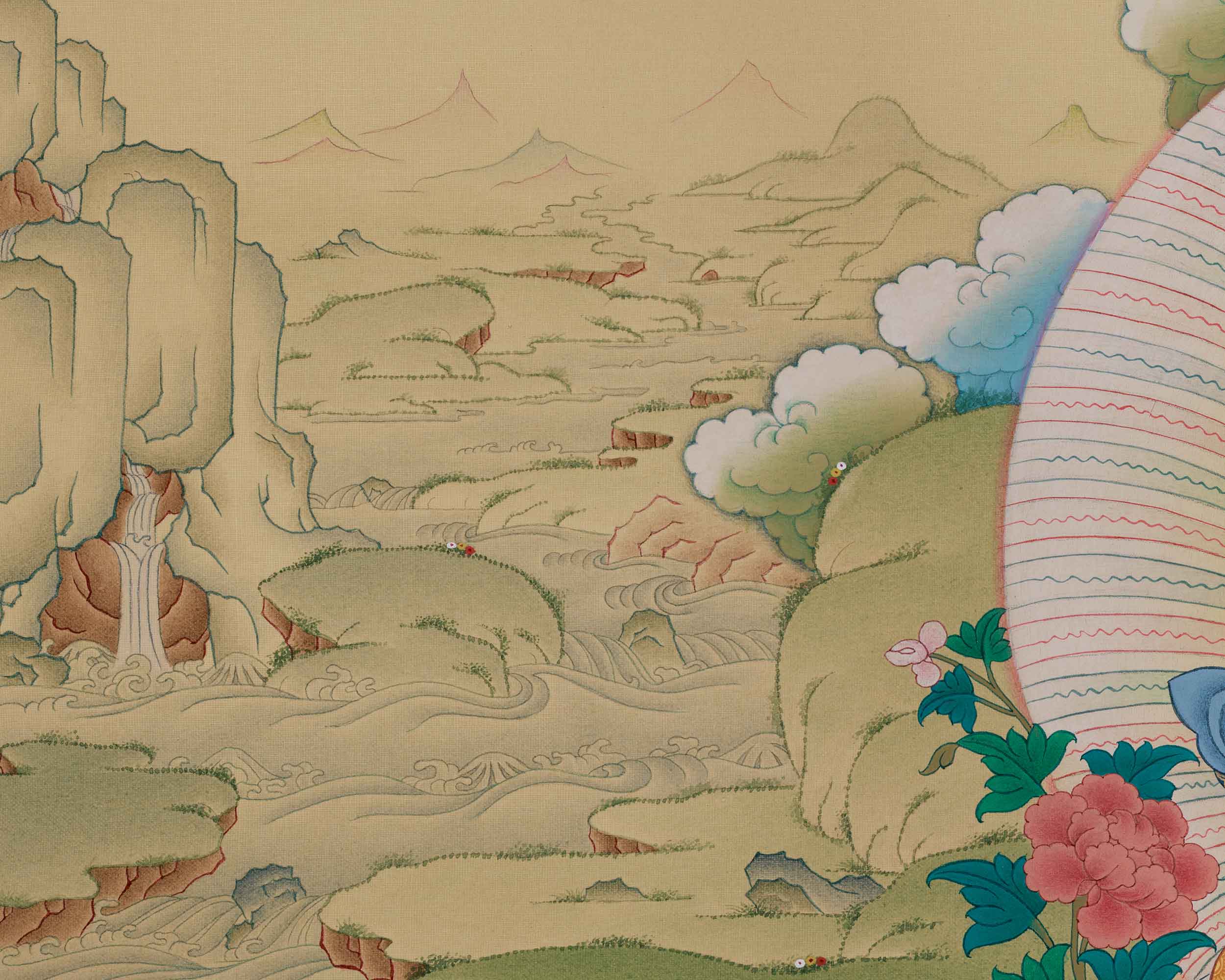 Goddess White Tara thangka | Symbol Of Compassion