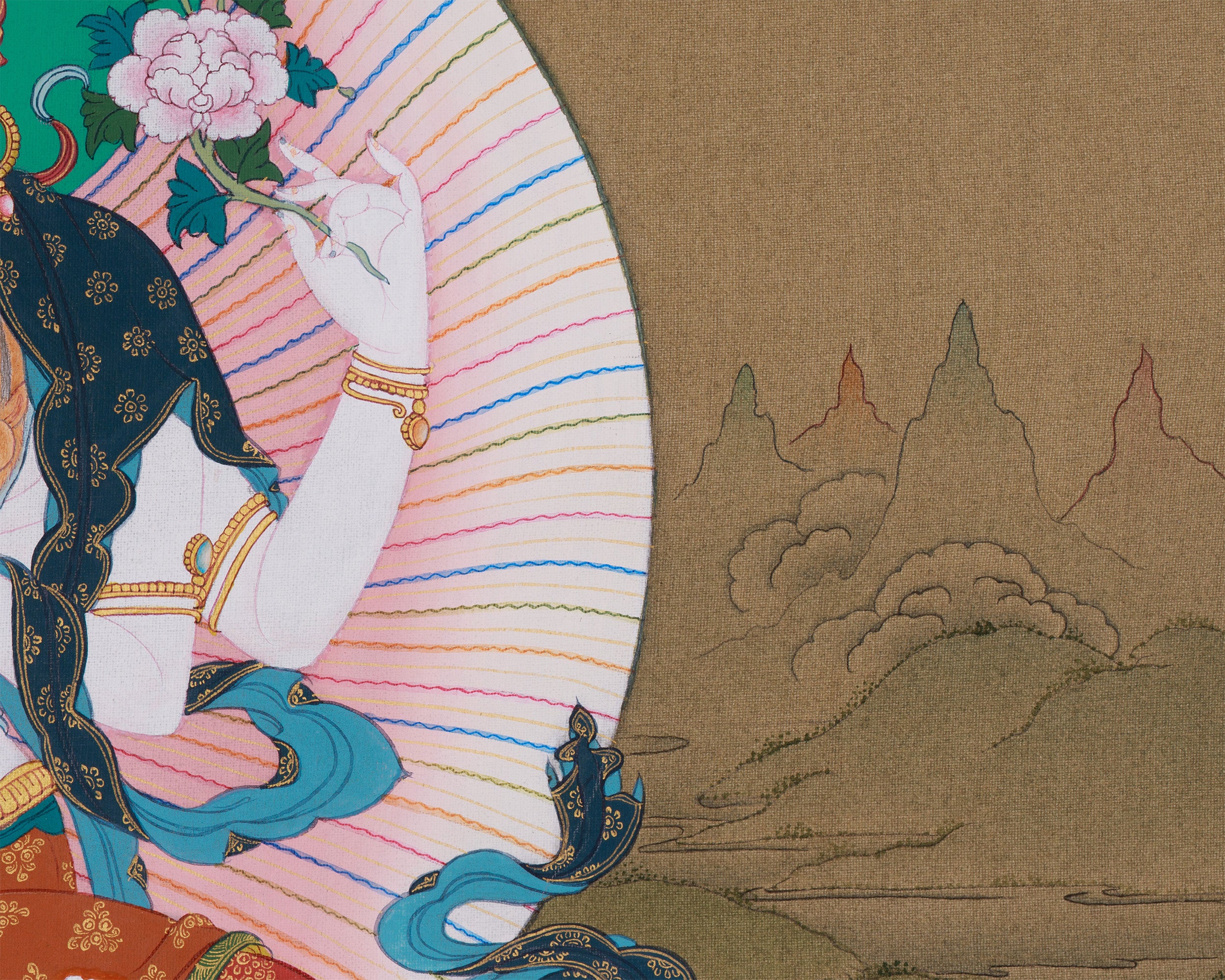 Four-Armed Avalokiteshvara, The Bodhisattva of Infinite Compassion | Karma Gadri Artistry