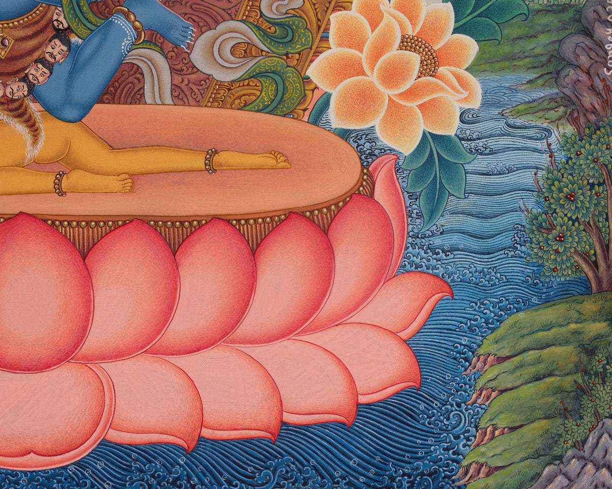 Siddhi Lakshmi Thangka | Powerful Protective Deity of Newar Tradition