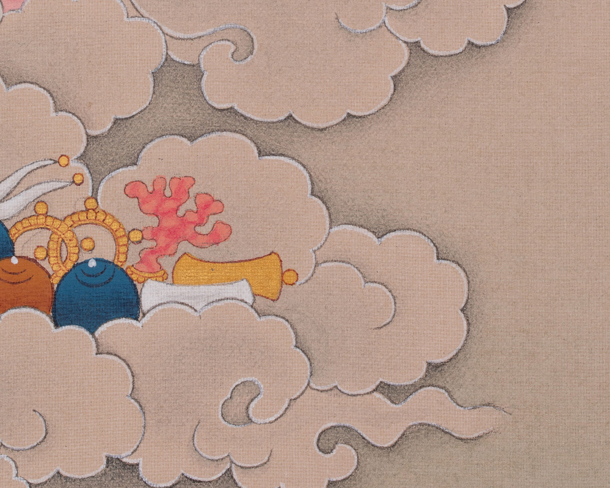 Tibetan Manjushri Art | Sword Of Wisdom | Represents Spiritual Understanding and Awakening