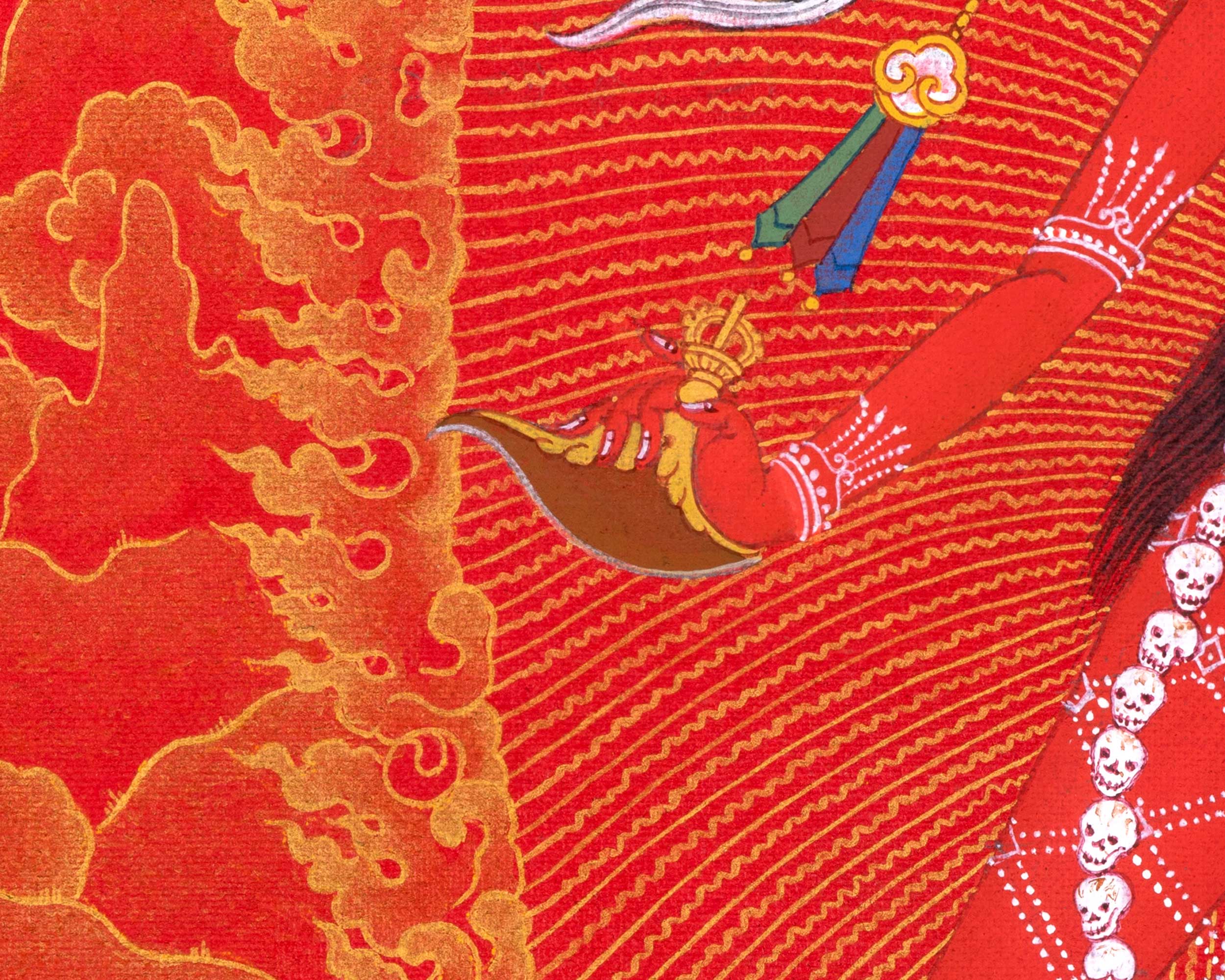Vajrayogini, Red and Gold Thangka for Practice