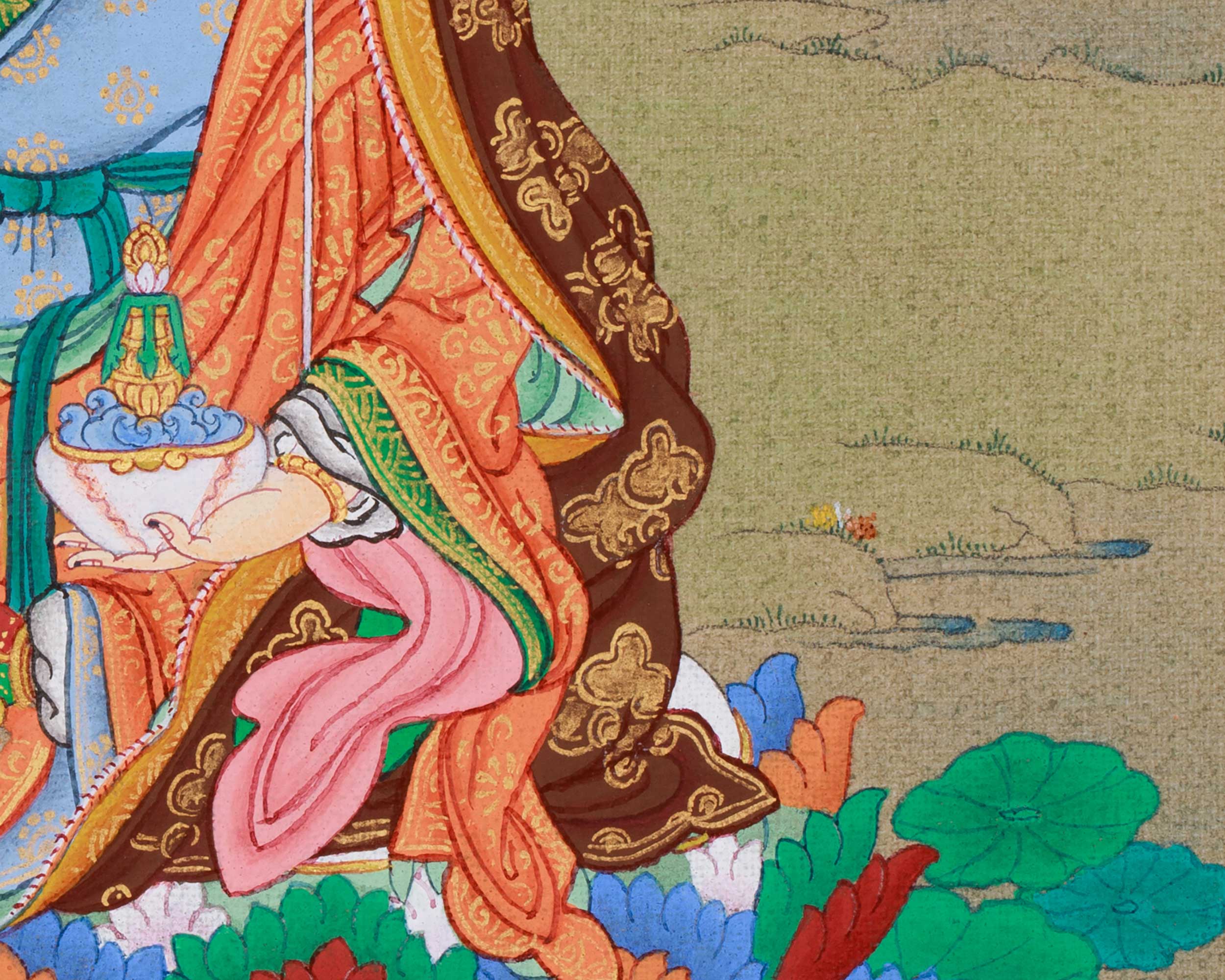 Thangka of Padmasambhava, Second Buddha | The Lotus-Born Master