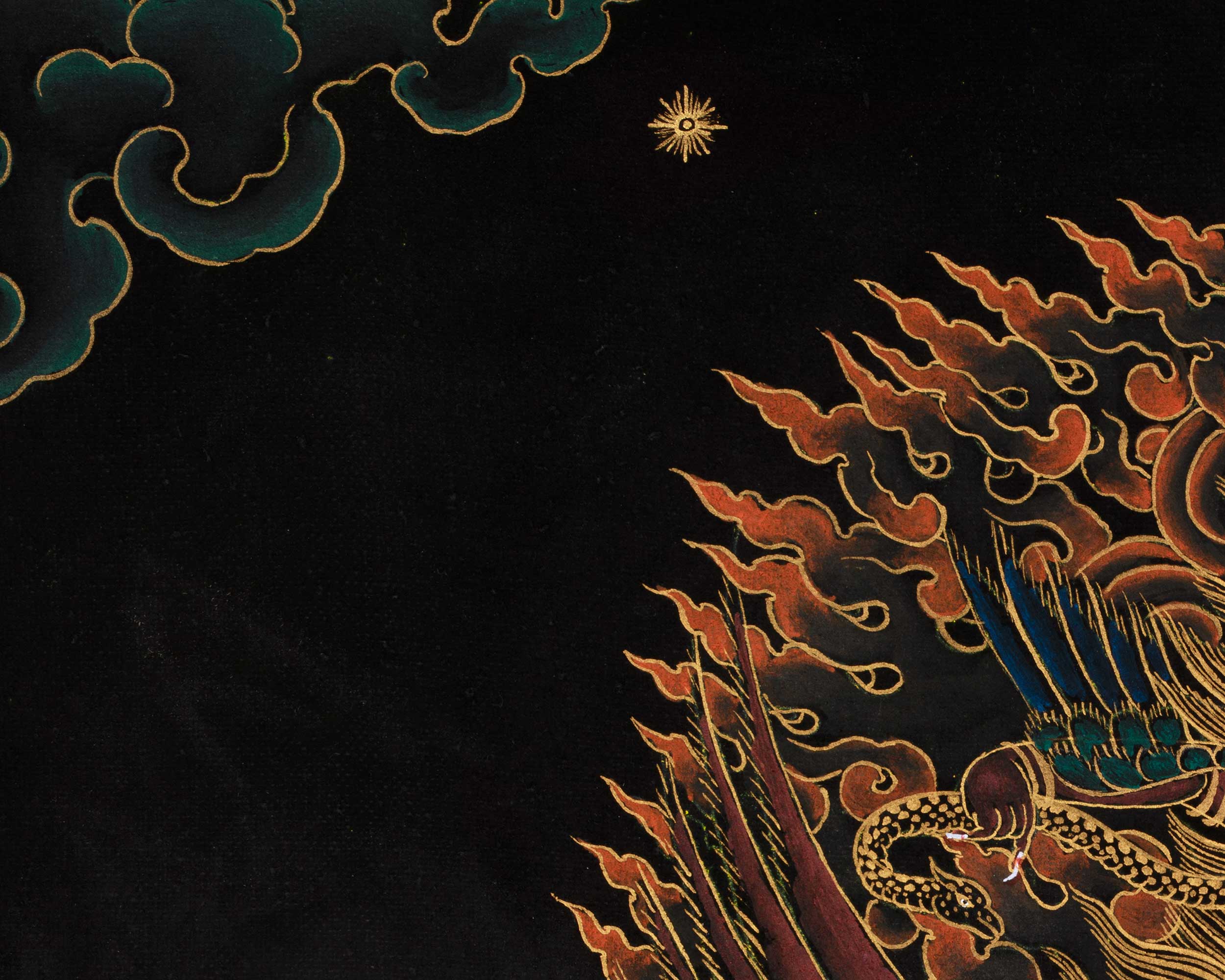 Guru Dragpo, Wrathful Guru Manifestation Thangka