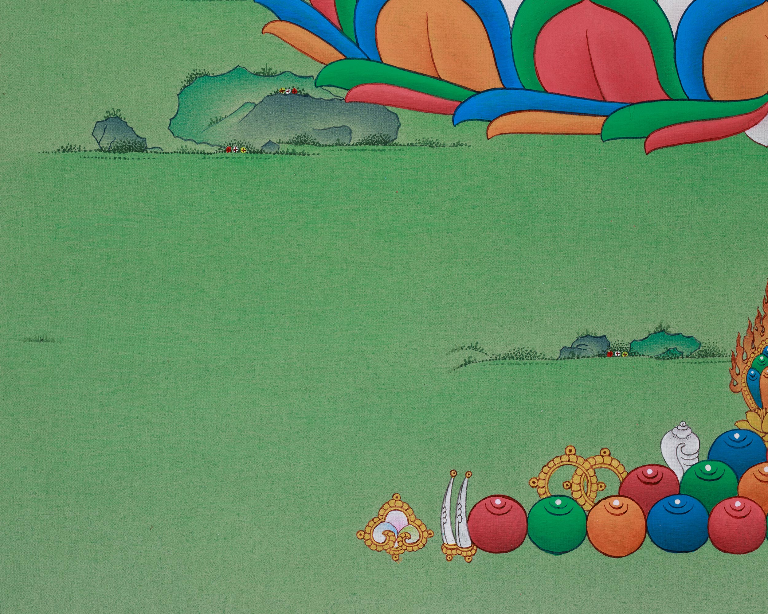 Chenrezig, The Compassionate Buddha Thangka | Avalokiteshvara Artwork