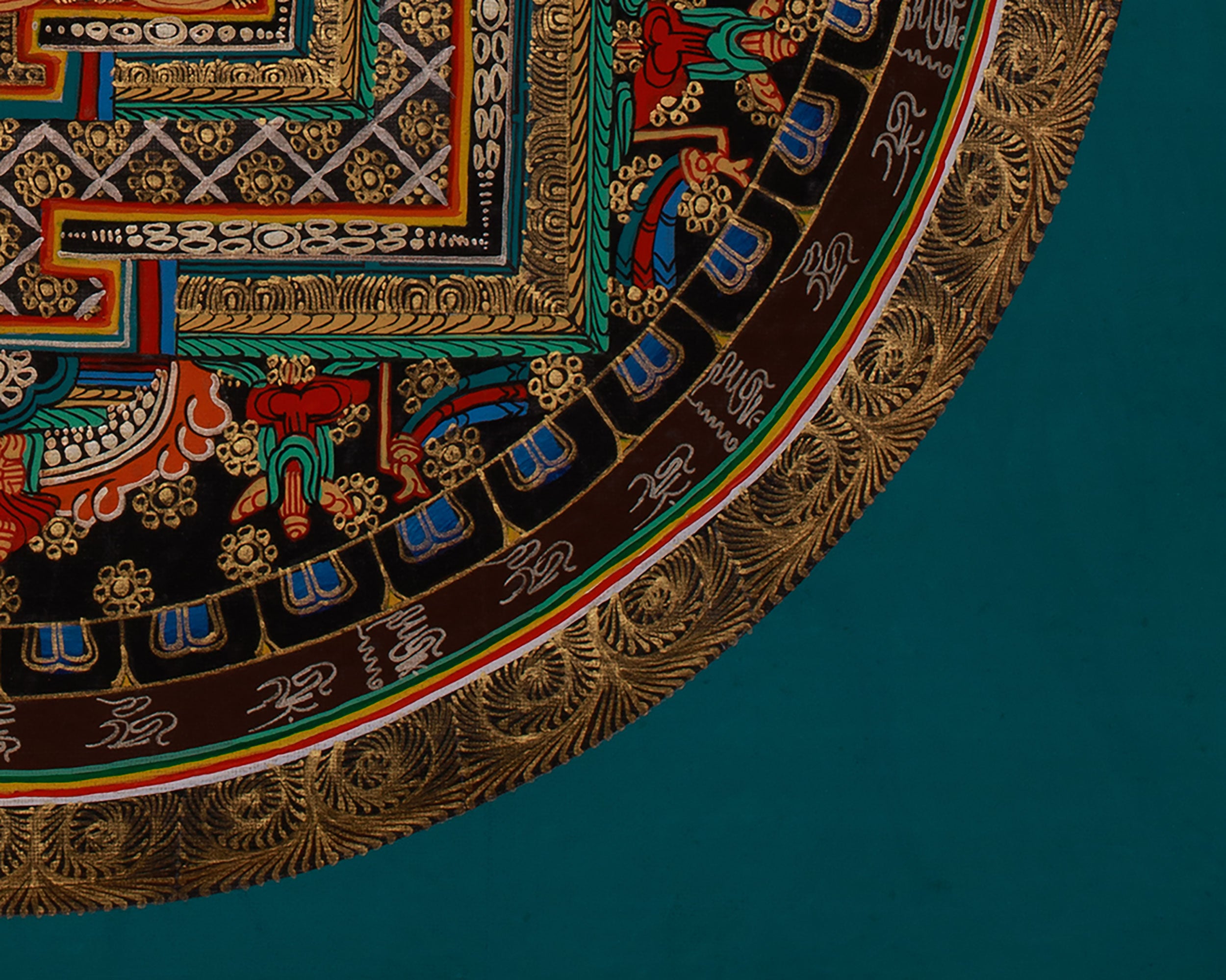 Original Mantra Mandala Arts | 24K Gold Embellished Artistry