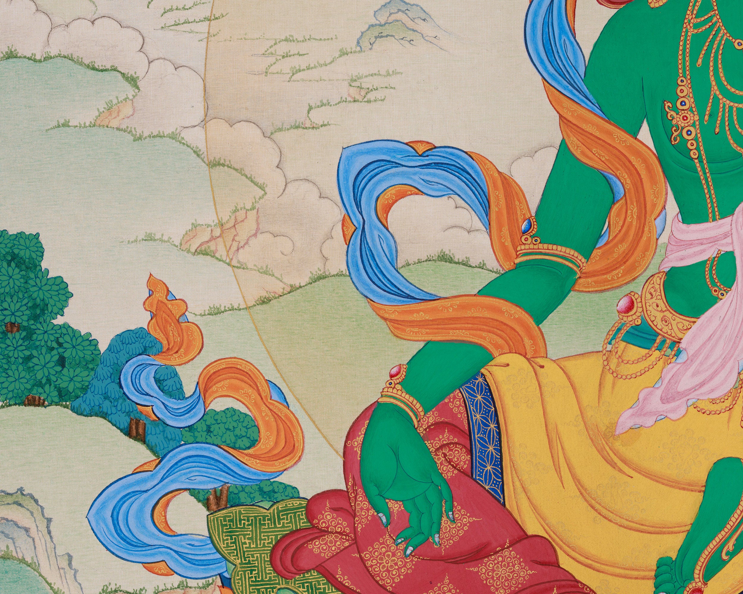 Traditional Green Tara, the Swift Savior | A Blessing of Protection and Serenity
