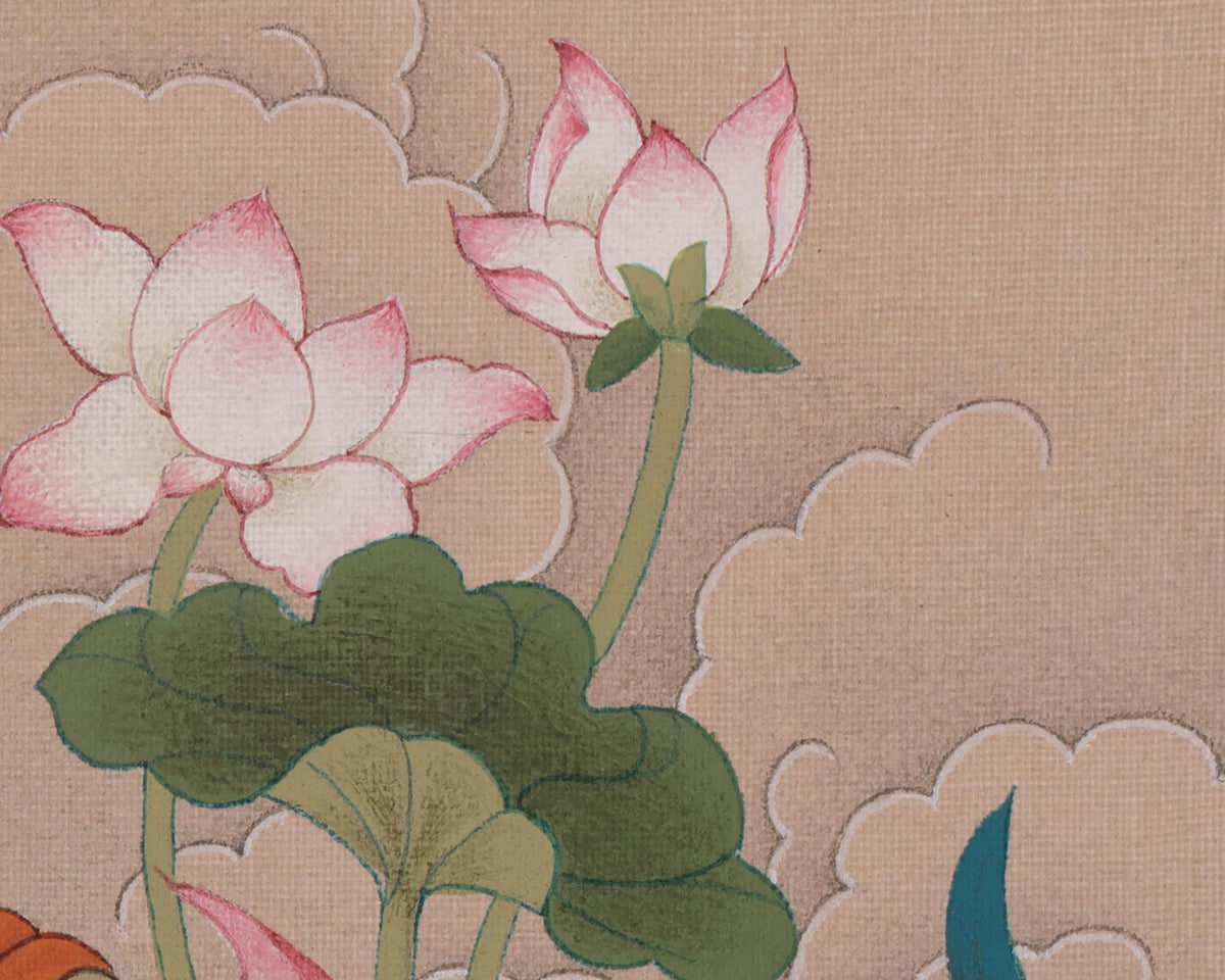 Medicine Buddha Traditional Art | Bhaisajyaguru Thangka | Tibetan Buddhism Artwork