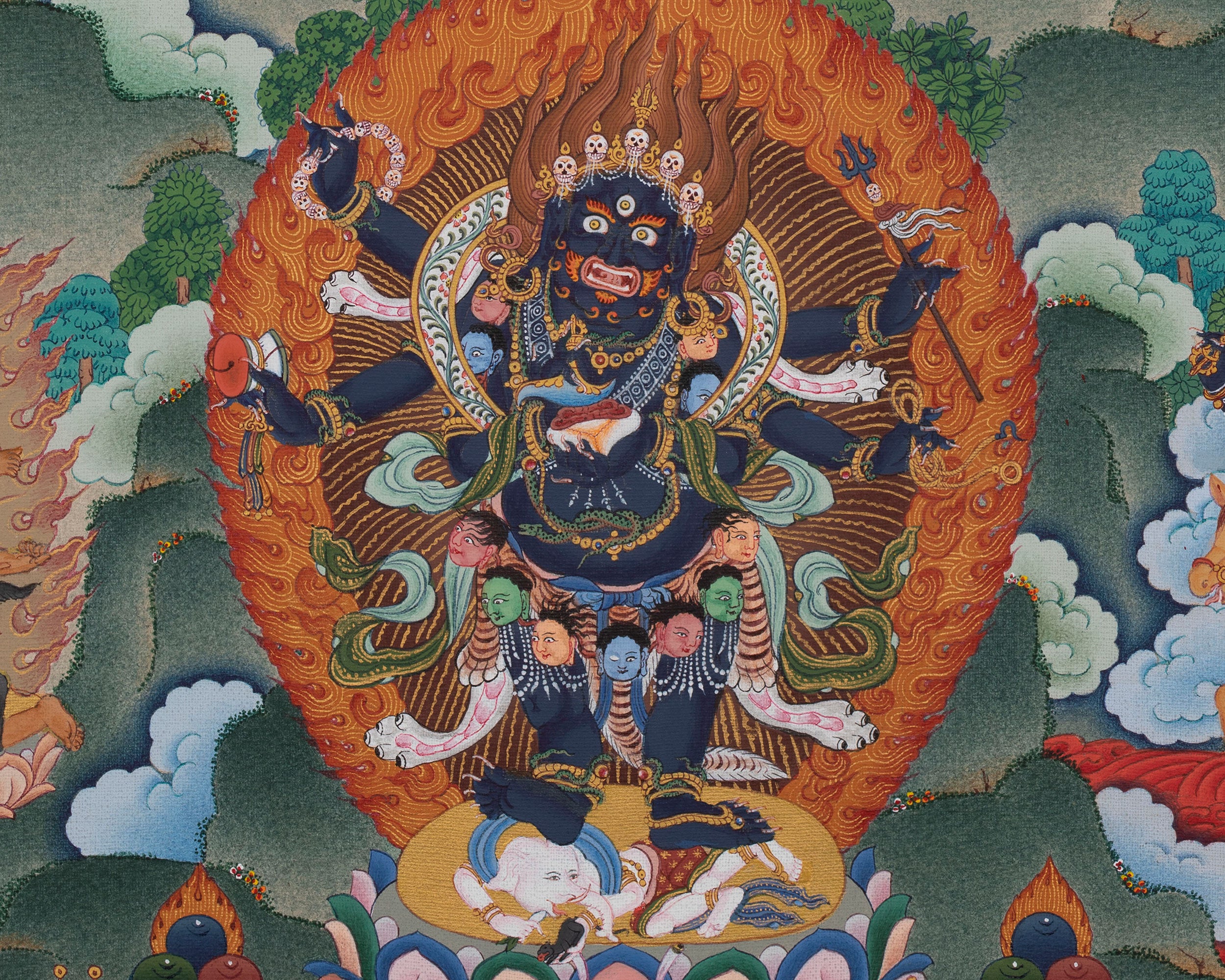 Khyungpo Naljor Thangka Print | High-Quality Print of the Esteemed Guru of Shangpa Kagyu
